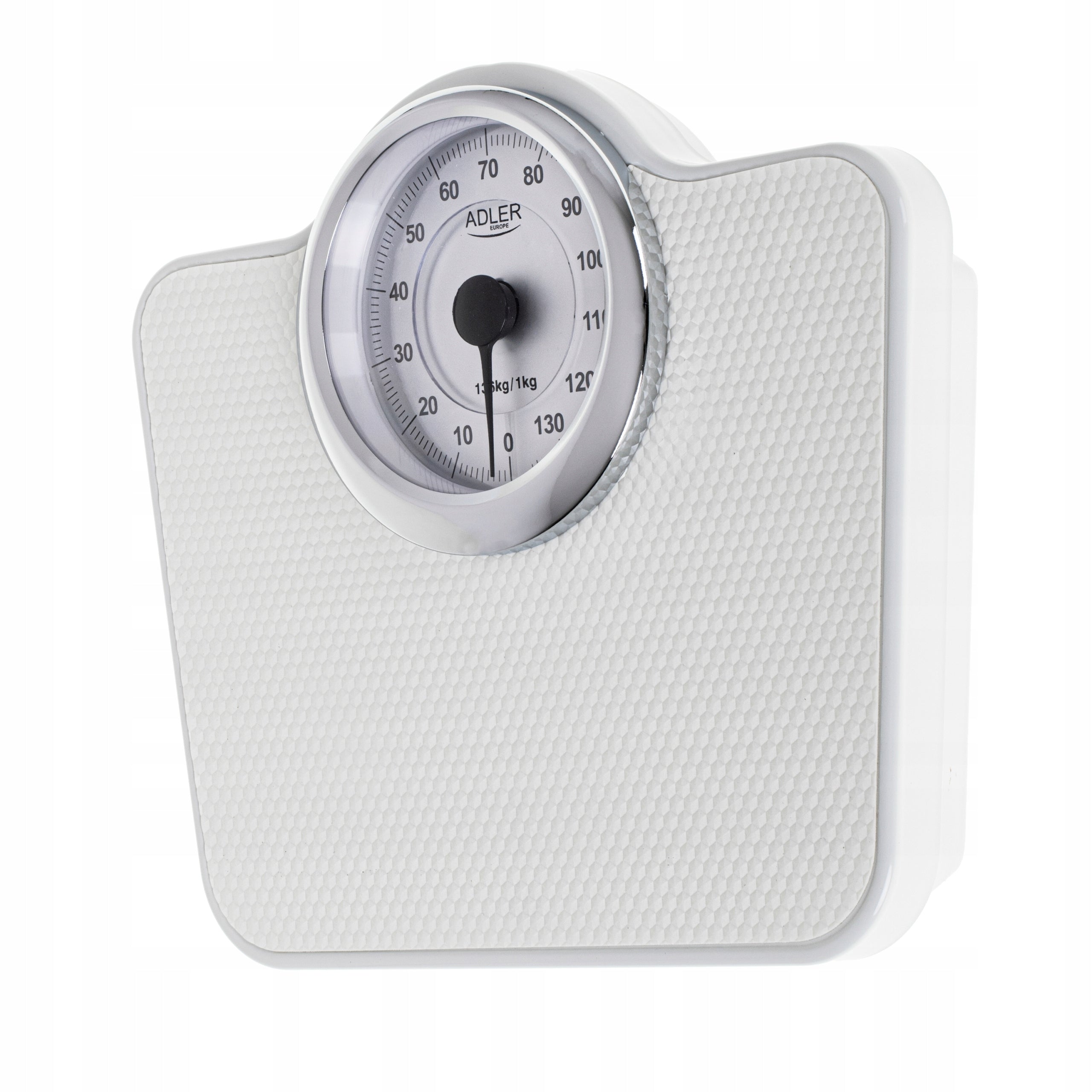 CLASSIC ANALOGUE MECHANICAL BATHROOM SCALE UP TO 136KG WHITE ADLER Model 606209493