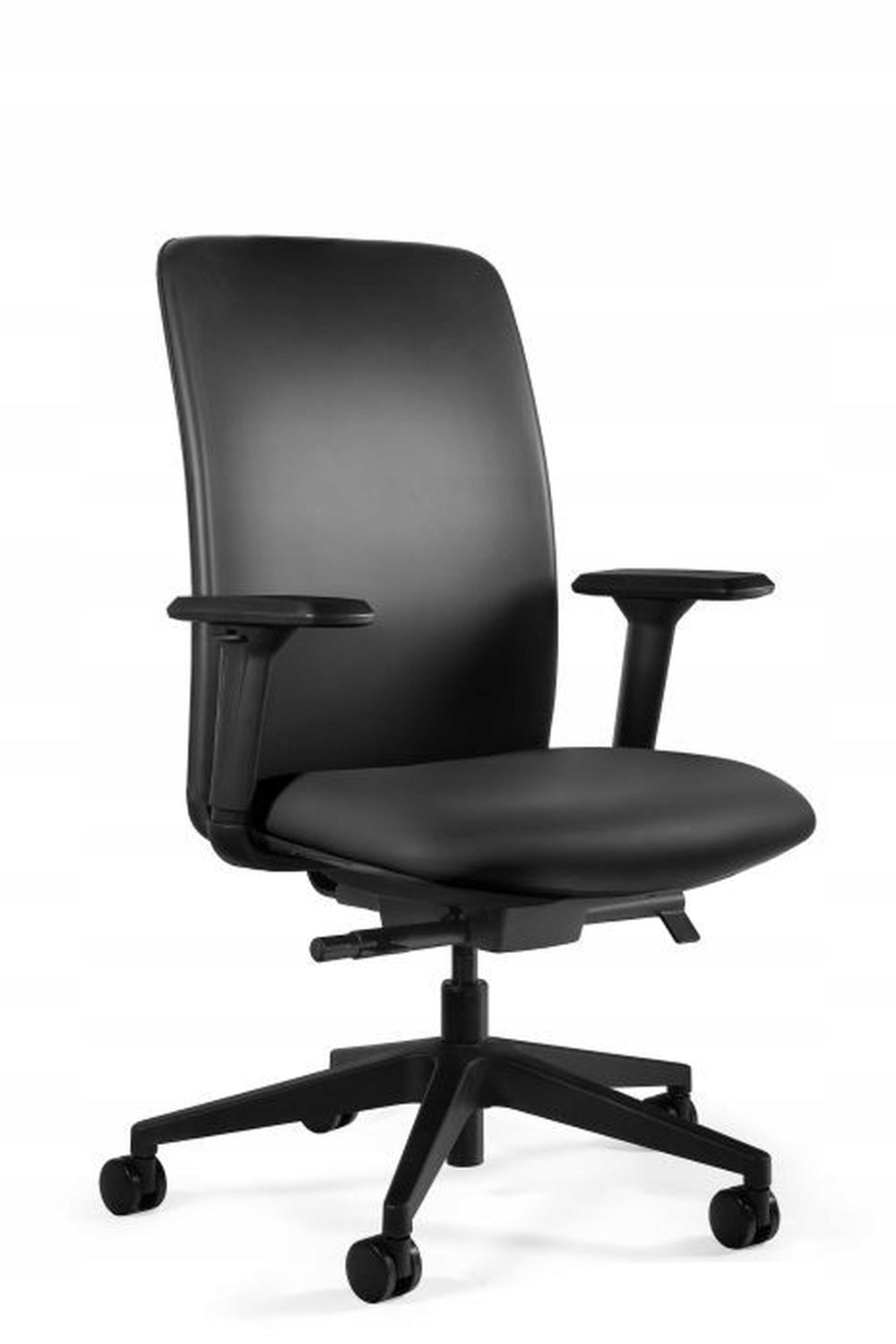 CLASSIC ELEGANT OFFICE CHAIR SWIVEL ECO LEATHER BLACK OFFICE