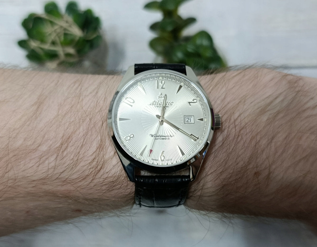 CLASSIC MEN'S WATCH AUTOMATIC ATLANTIC WORLDMASTER 51752.41.25S Brand Atlantic