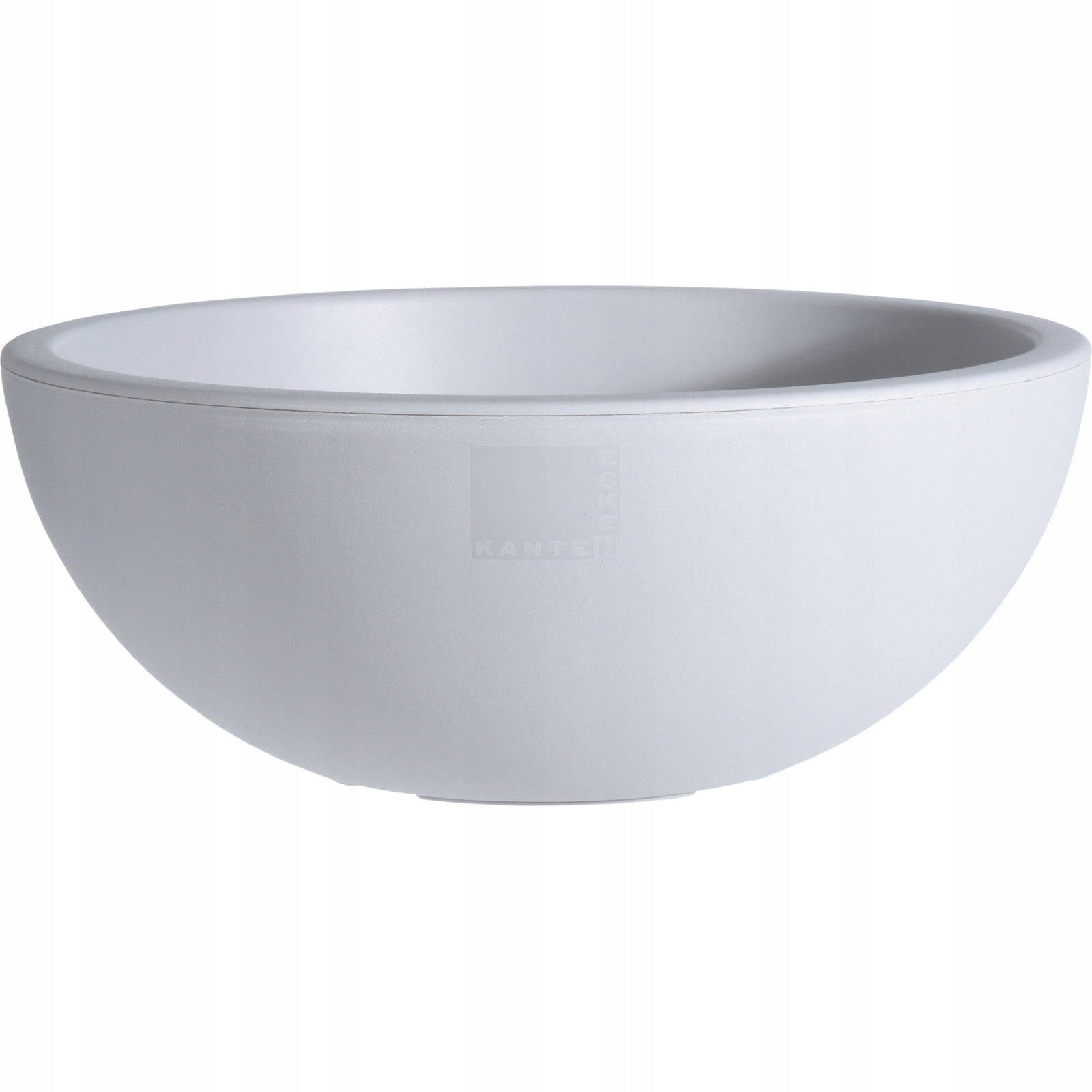 CLASSIC plastic PLANTER FOR LARGE FLOWERS 40 cm FLOWER POT ROUND GREY