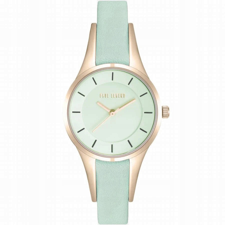 CLASSIC quartz women's watch Paul Lorens 8154A-6F4 LEATHER STRAP Brand Paul Lorens
