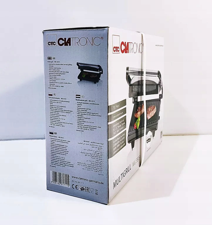 CLATRONIC MG 3519 BLACK 700 W FOLDING ELECTRIC GRILL Brand Clatronic