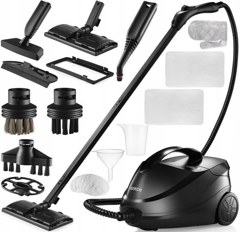 CLEANER MULTIFUNCTION STEAM MOP WASHER KERCH PRESTO BLACK 3000W 4BAR