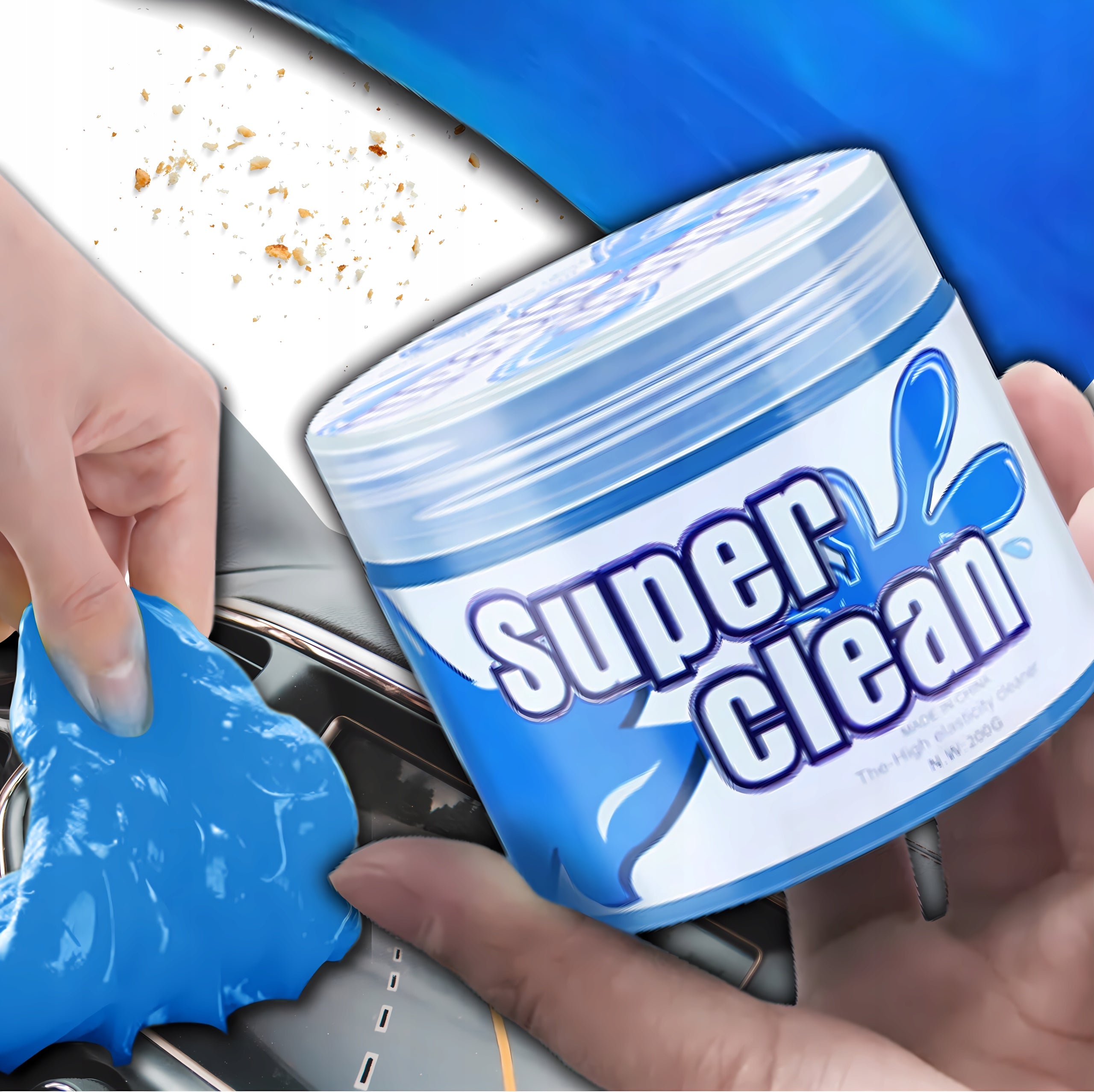 CLEANER RUBBER GEL FOR COCKPIT CAR PHONE KEYBOARDS PLASTICINE SLIME
