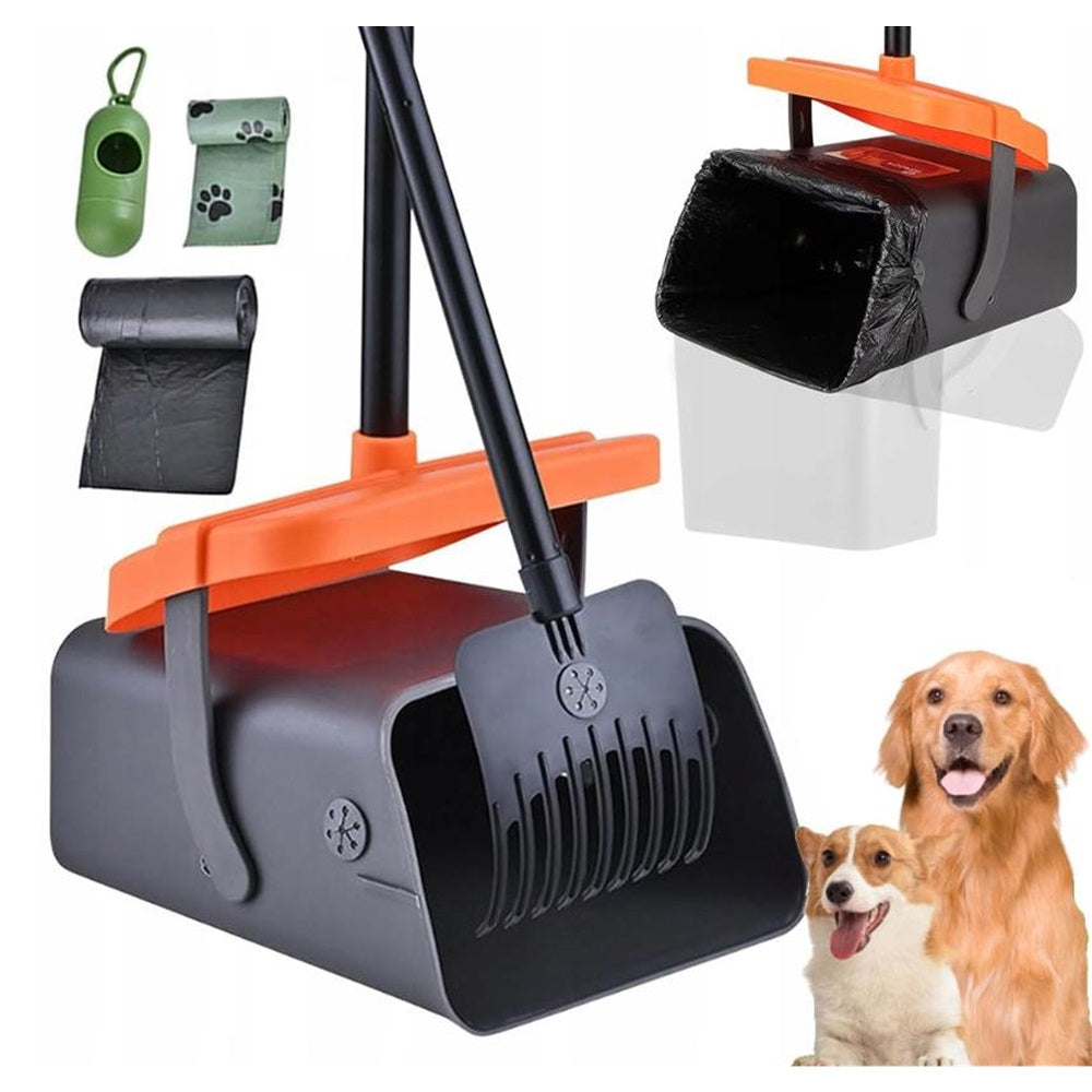 CLEANING BROOM DOG GARDEN SET FECES COLLECTOR HIGH