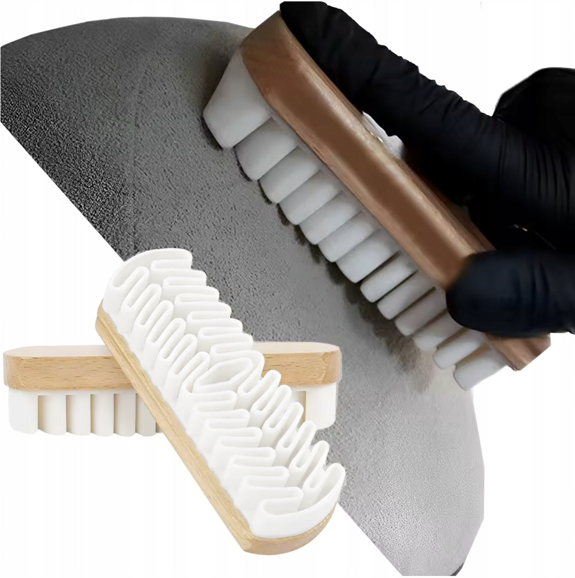 CLEANING BRUSH ALCANTARA SUEDE FABRIC UPHOLSTERY TPR DETAILING