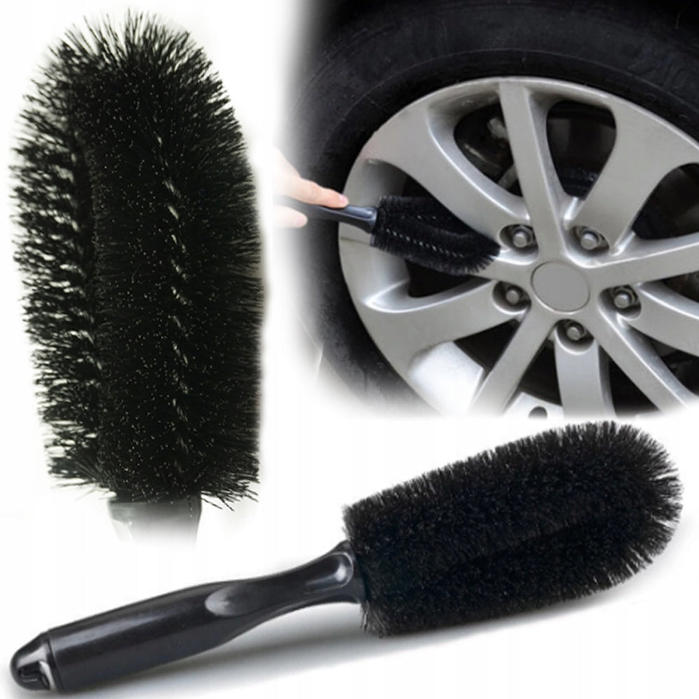 CLEANING BRUSH FOR TIRE WHEEL RIMS FLEXIBLE LONG SOFT DETAILING