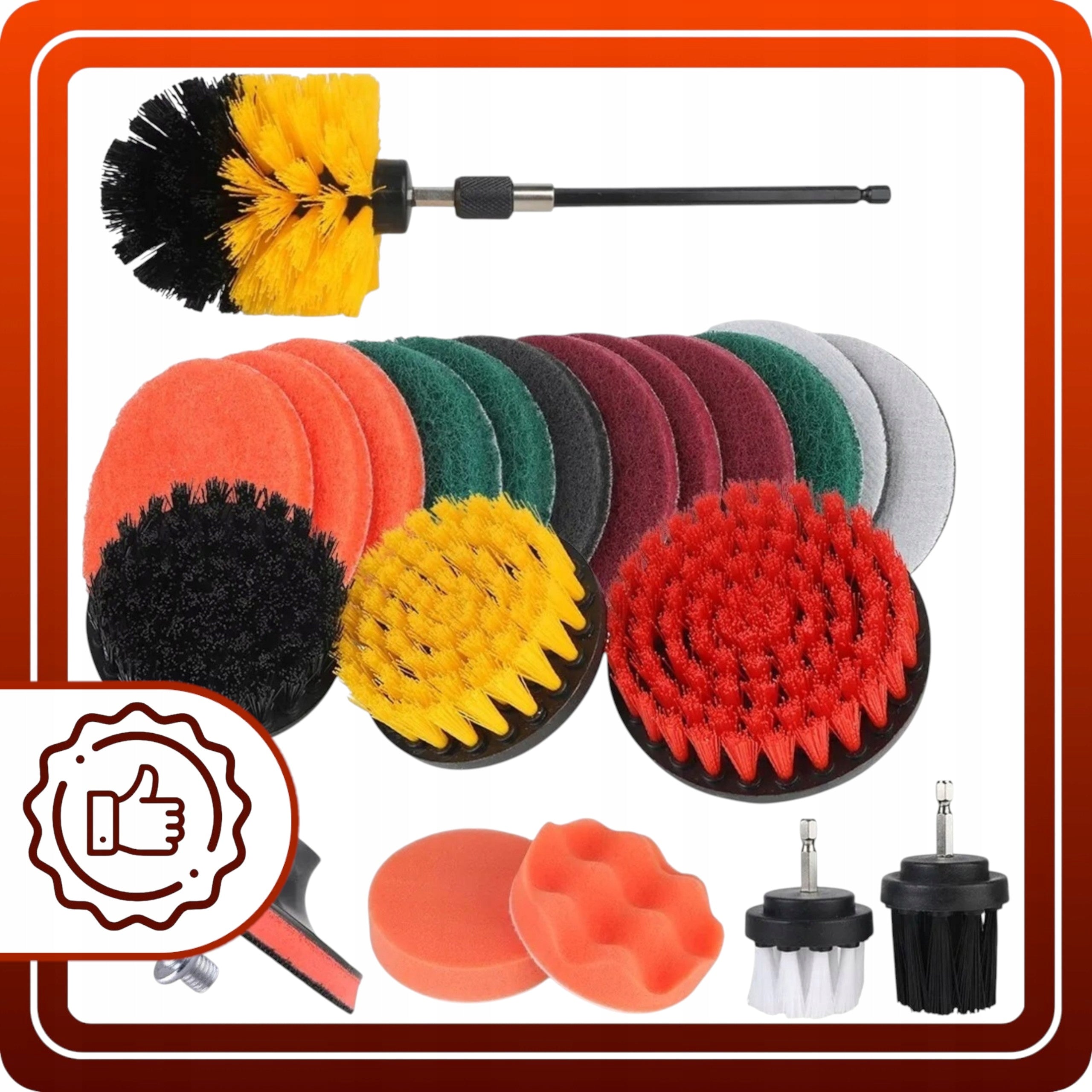CLEANING BRUSHES FOR DRILL SCREWDRIVER NYLON PADS SET EAN (GTIN) 5905817543274