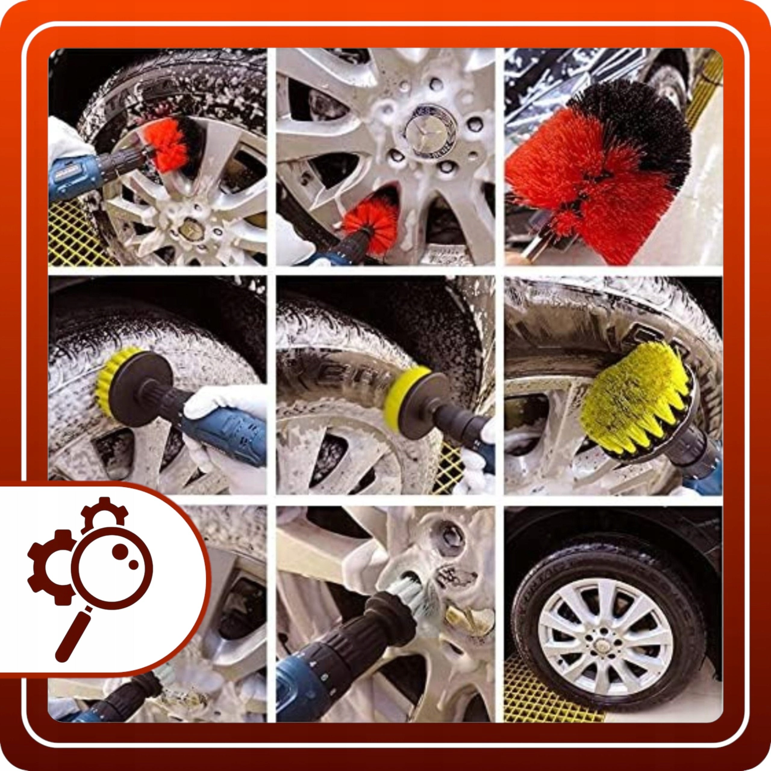 CLEANING BRUSHES FOR DRILL SCREWDRIVER NYLON PADS SET Manufacturer code TV04352