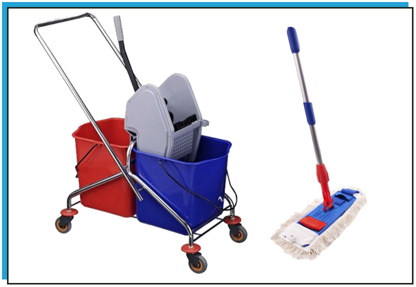 CLEANING KIT CLEANING TROLLEY 2X20L+MOP Brand EASTMOP
