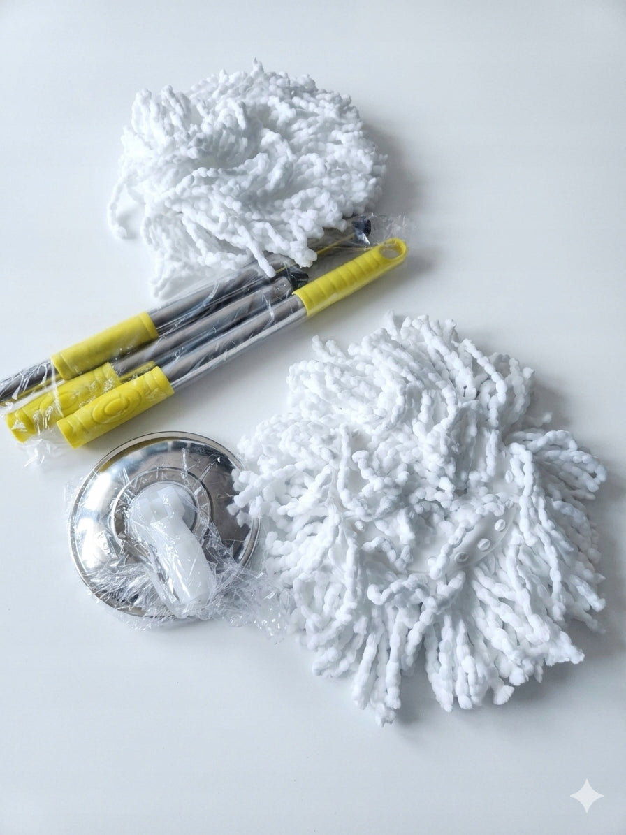 CLEANING MOP, 360 DEGREE MULTI-PURPOSE ROTARY MOP
