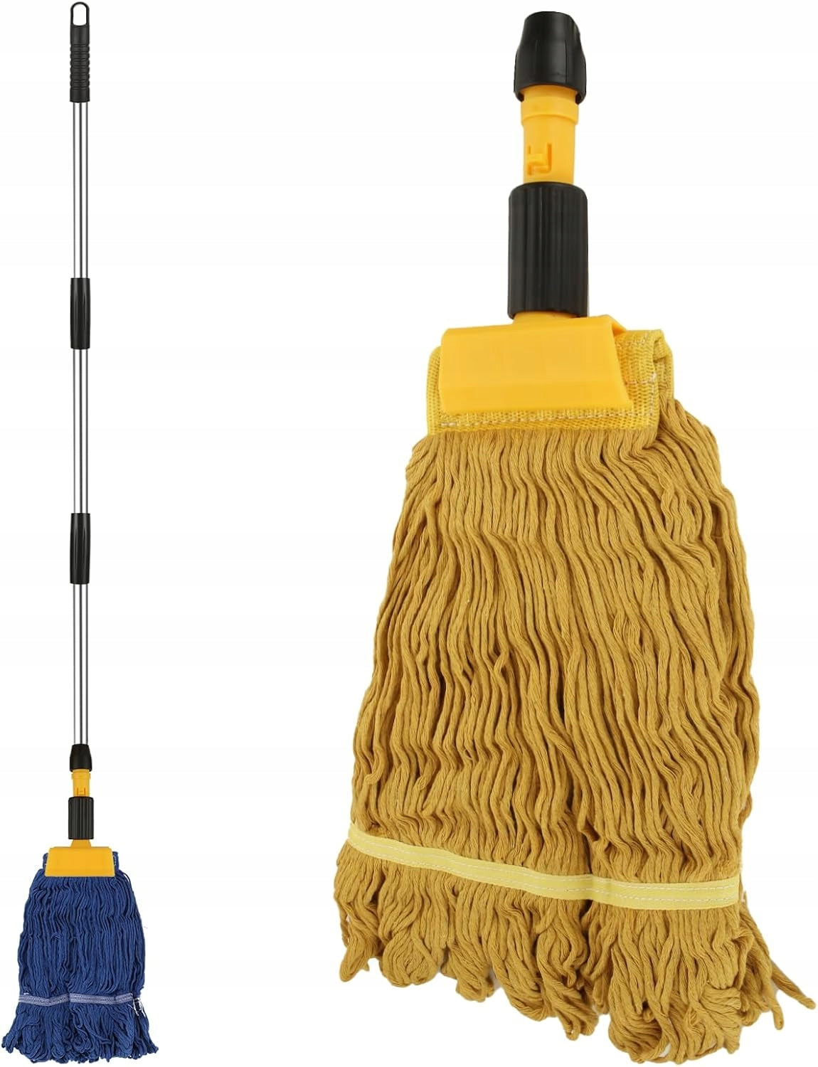 CLEANING MOP WITH TWO COTTON TIPS FOR CLEANING