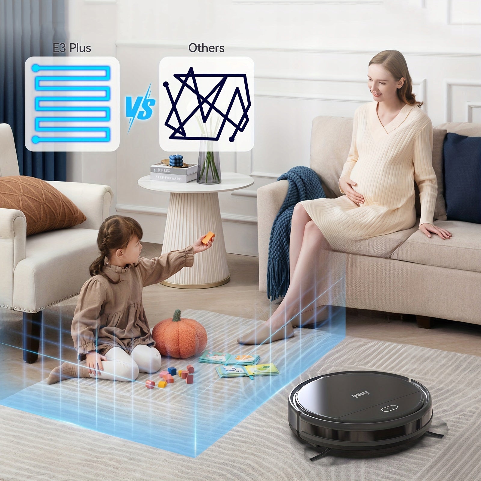 CLEANING ROBOT E3 PLUS 3IN1 SWEEPING, VACUUMING AND MOPPING IN ONE Brand no brand