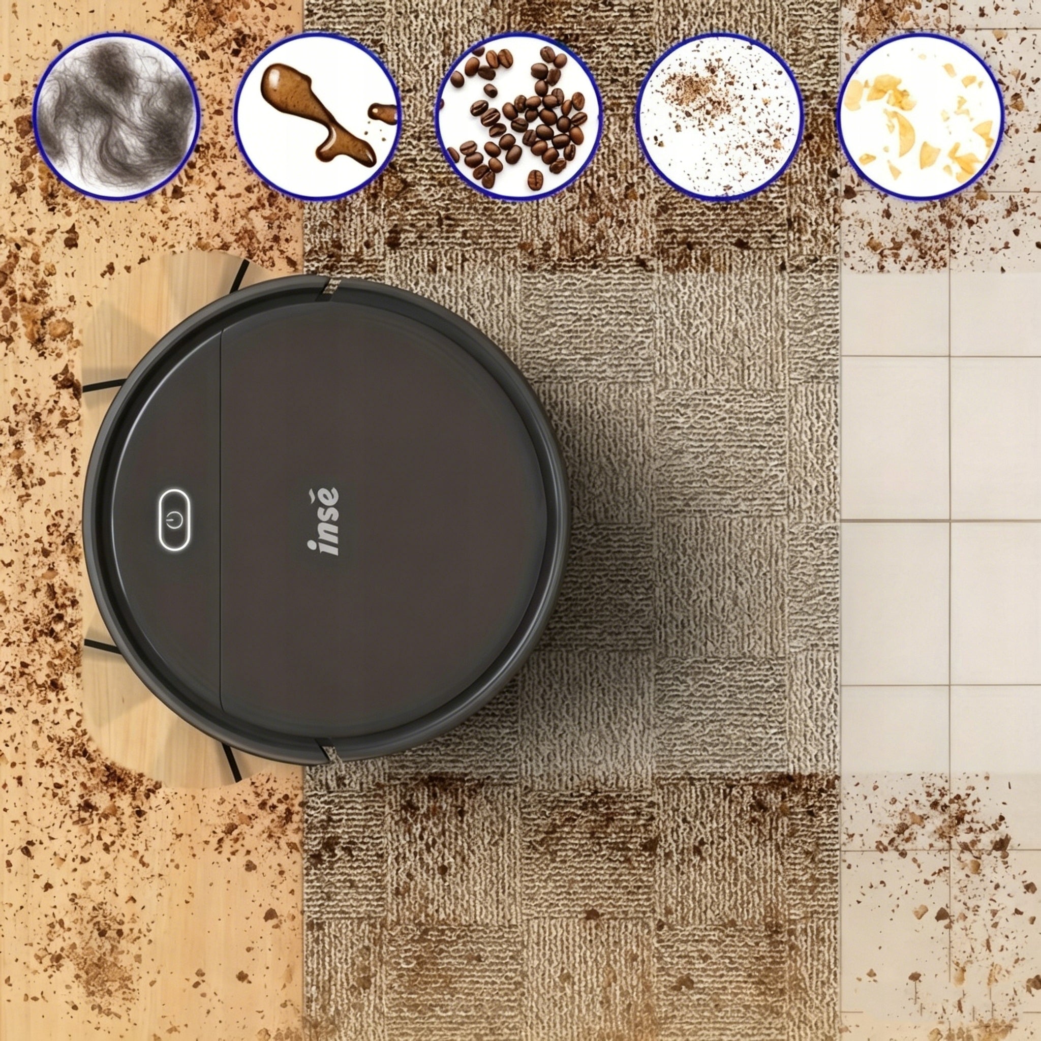 CLEANING ROBOT E3 PLUS 3IN1 SWEEPING, VACUUMING AND MOPPING IN ONE Packaging status original
