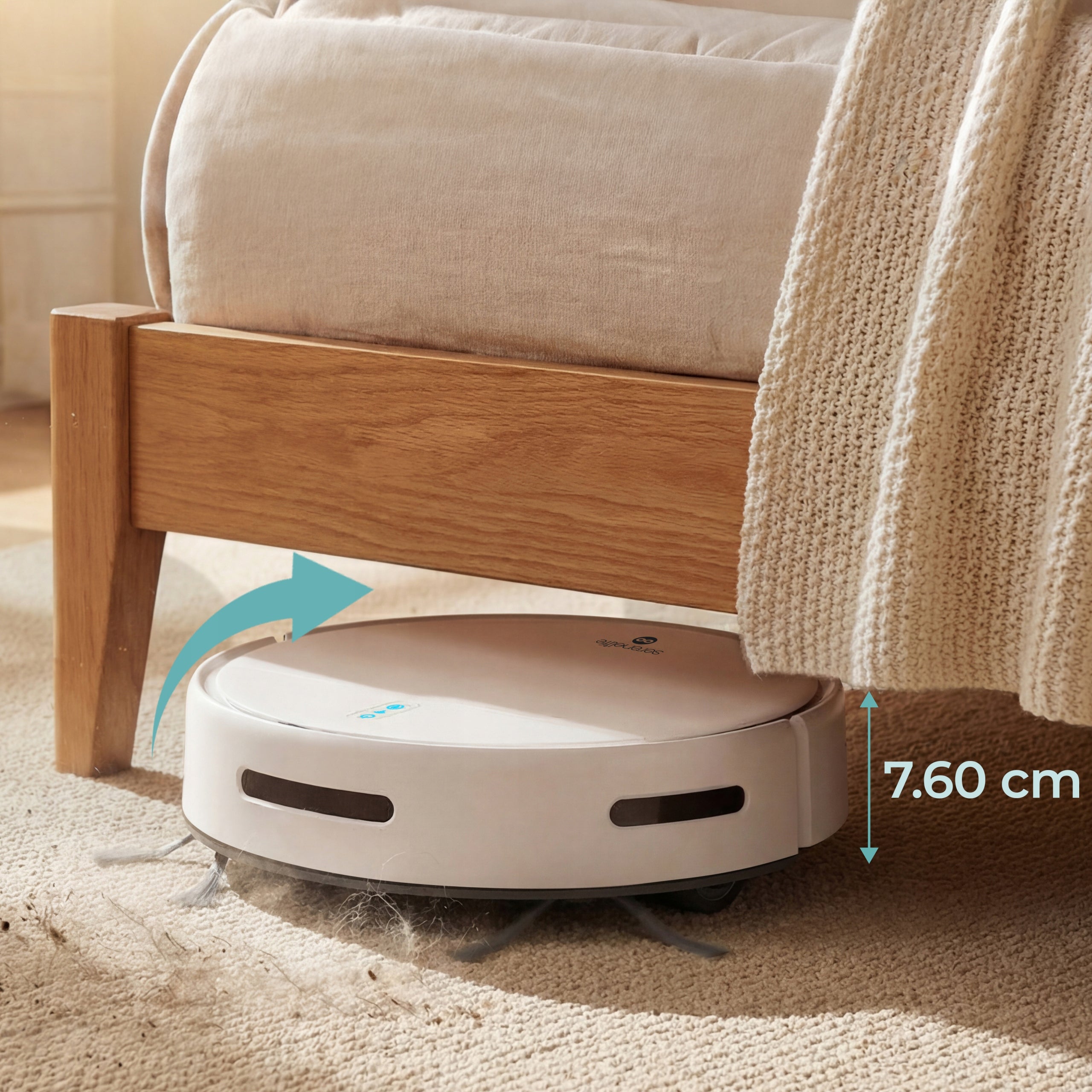 CLEANING ROBOT MOPPING 3IN1 VACUUMING MOPPING SWEEPING 700PA WHITE Manufacturer code PUCRCVAC100WT