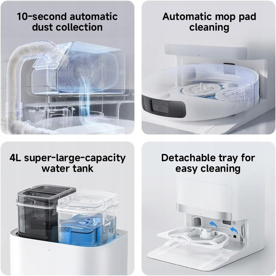 CLEANING ROBOT X20+ EU VACUUM CLEANER AUTOMATIC MAPPING LDS Dominant color clear