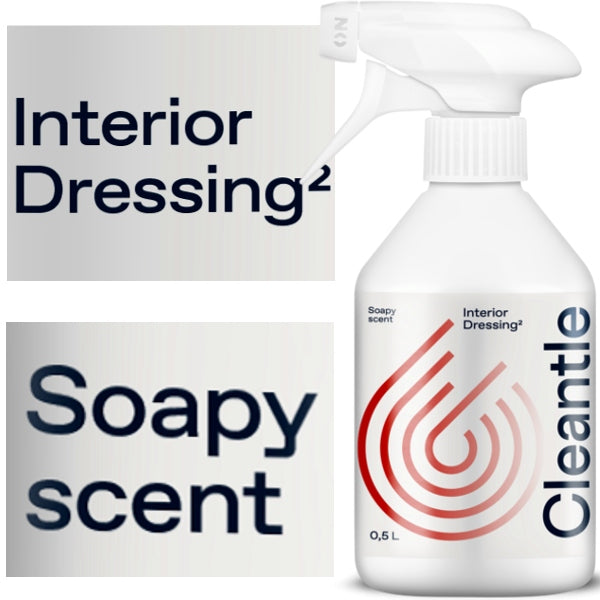 CLEANTLE _ INTERIOR DRESSING2 0,5L _DRESSING FOR CAR INTERIOR PLASTICS Packaging status original