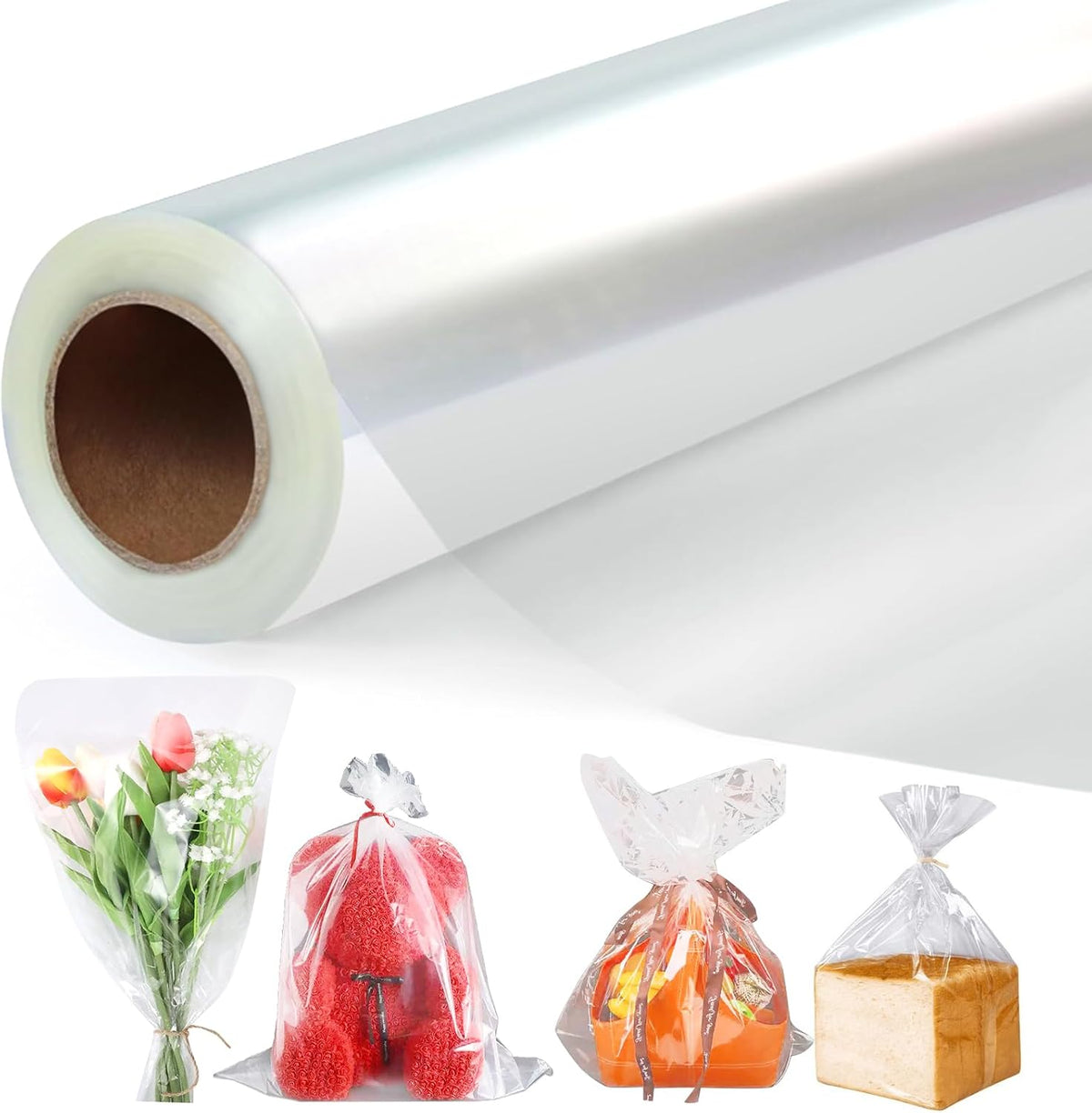 CLEAR CELLOPHANE FILM 3 MILES 86CM X 30M ROLL