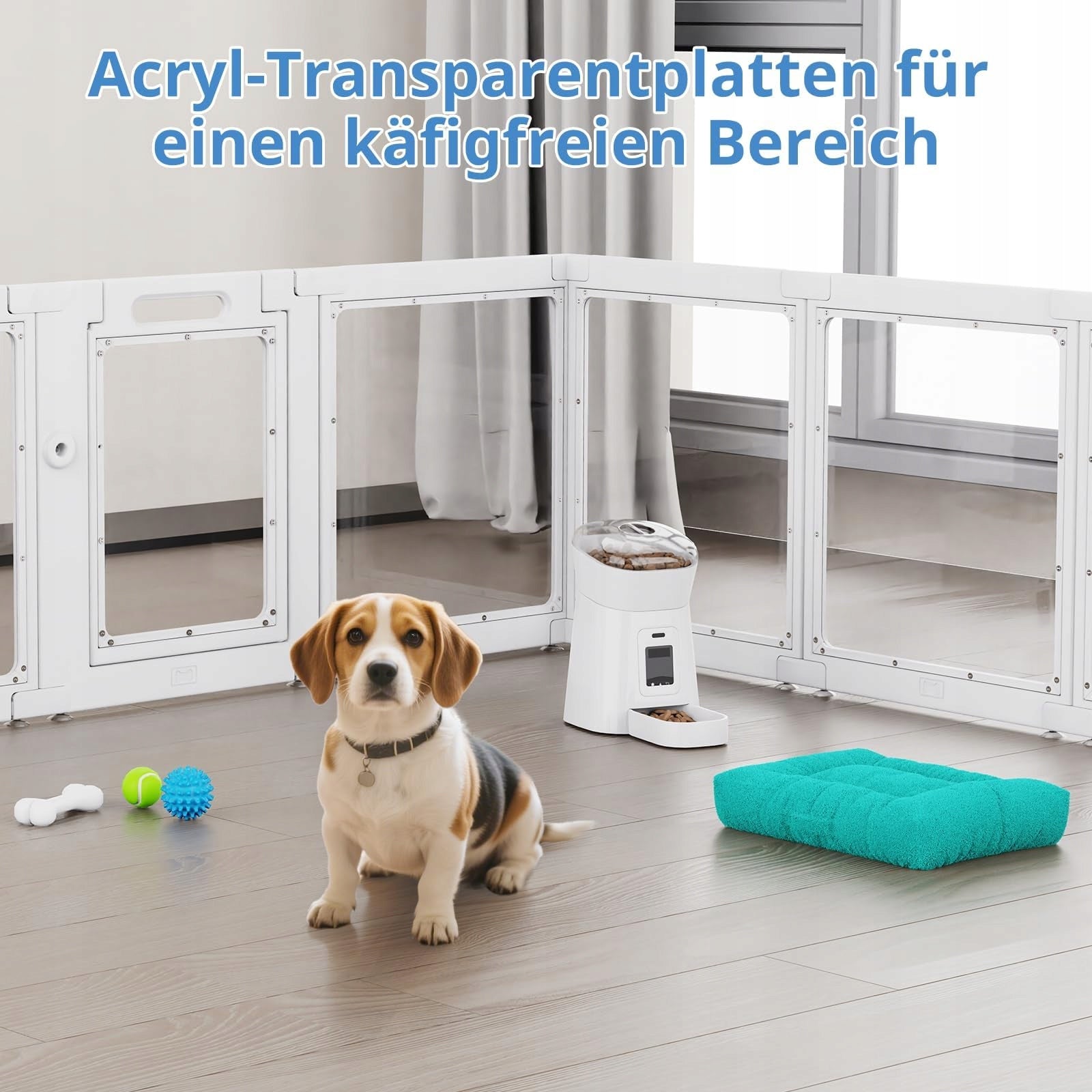 CLEAR PLAYPEN FOR BABY DOG ACRYLIC 10 PANELS EASY INSTALLATION 150X100 Manufacturer code 07072254711