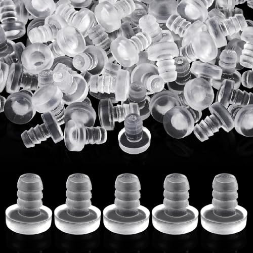 CLEAR RUBBER BUMPERS FOR DOOR FURNITURE 100PCS THREADED Brand no brand