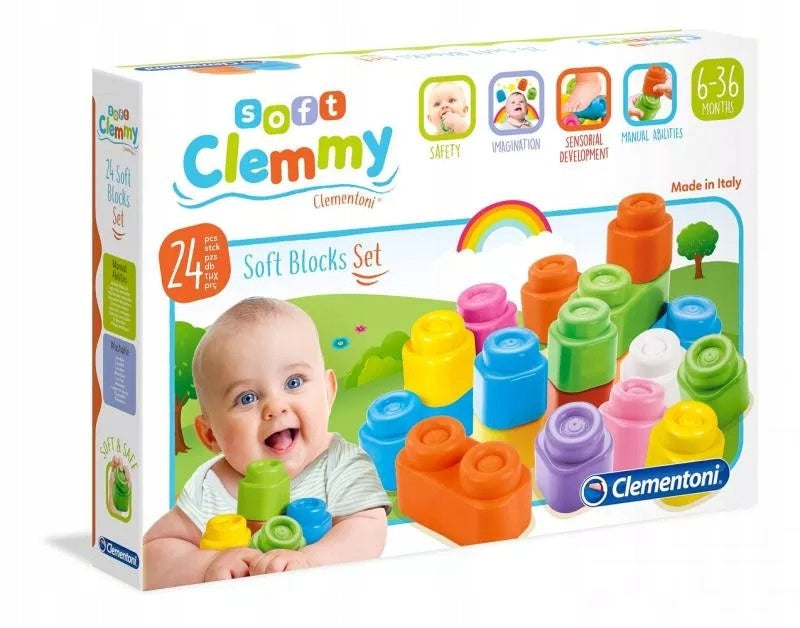 Gummiblöcke Clementoni Clemmy, 24 d. 