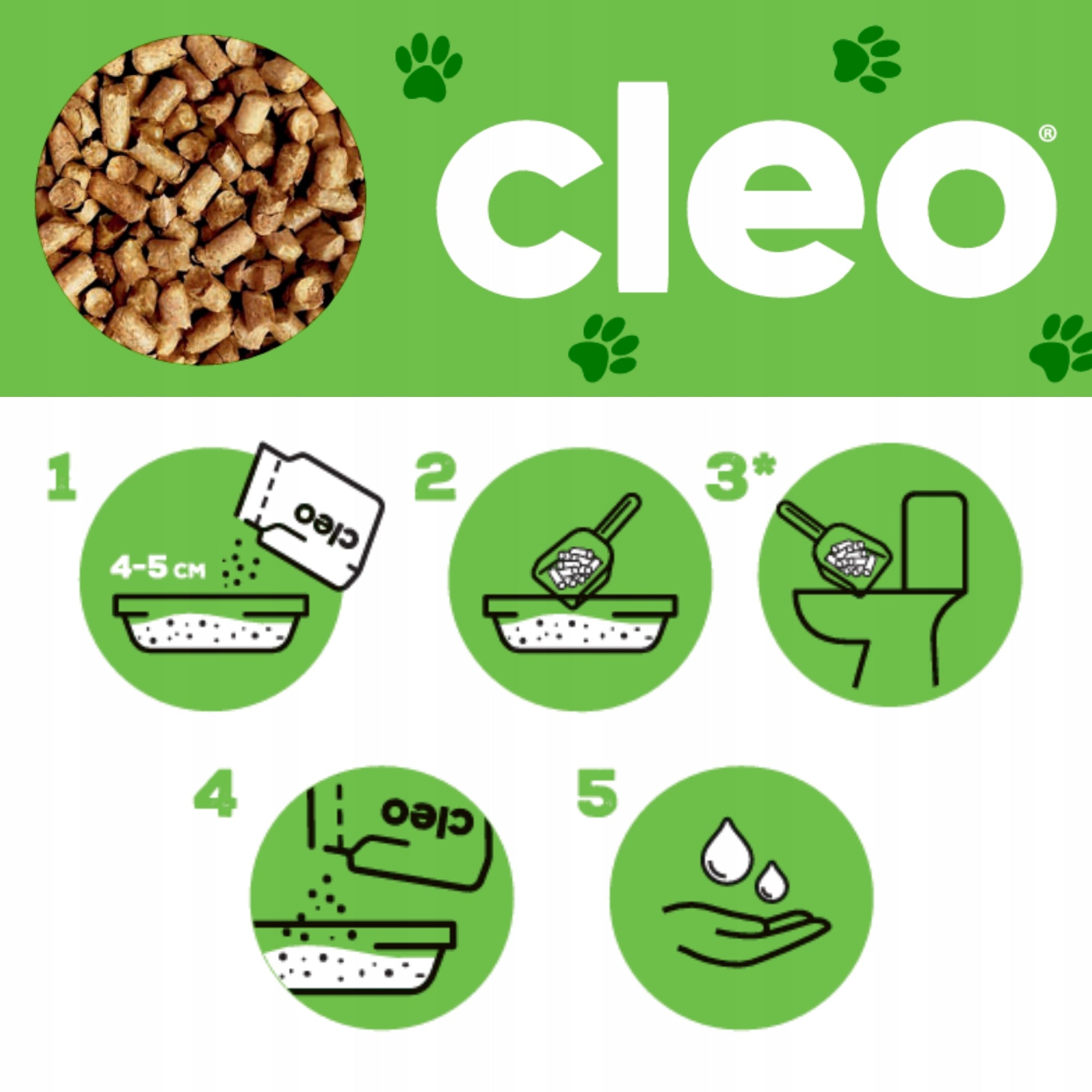 CLEO - 7L straw litter Volume 7 l