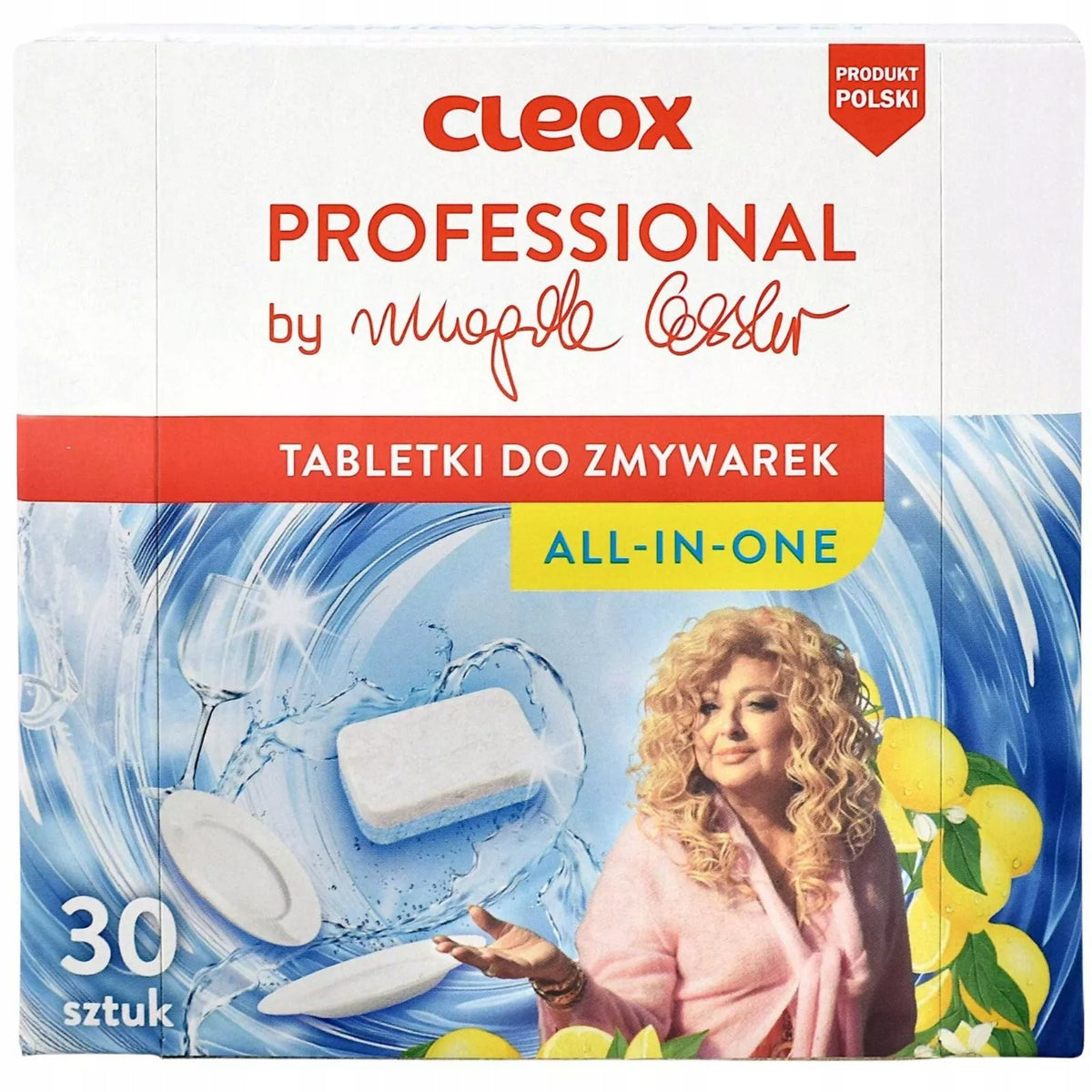 CLEOX PROFESSIONAL All In 1 Dishwasher Tablets by MAGDA GESSLER, 30 Pack