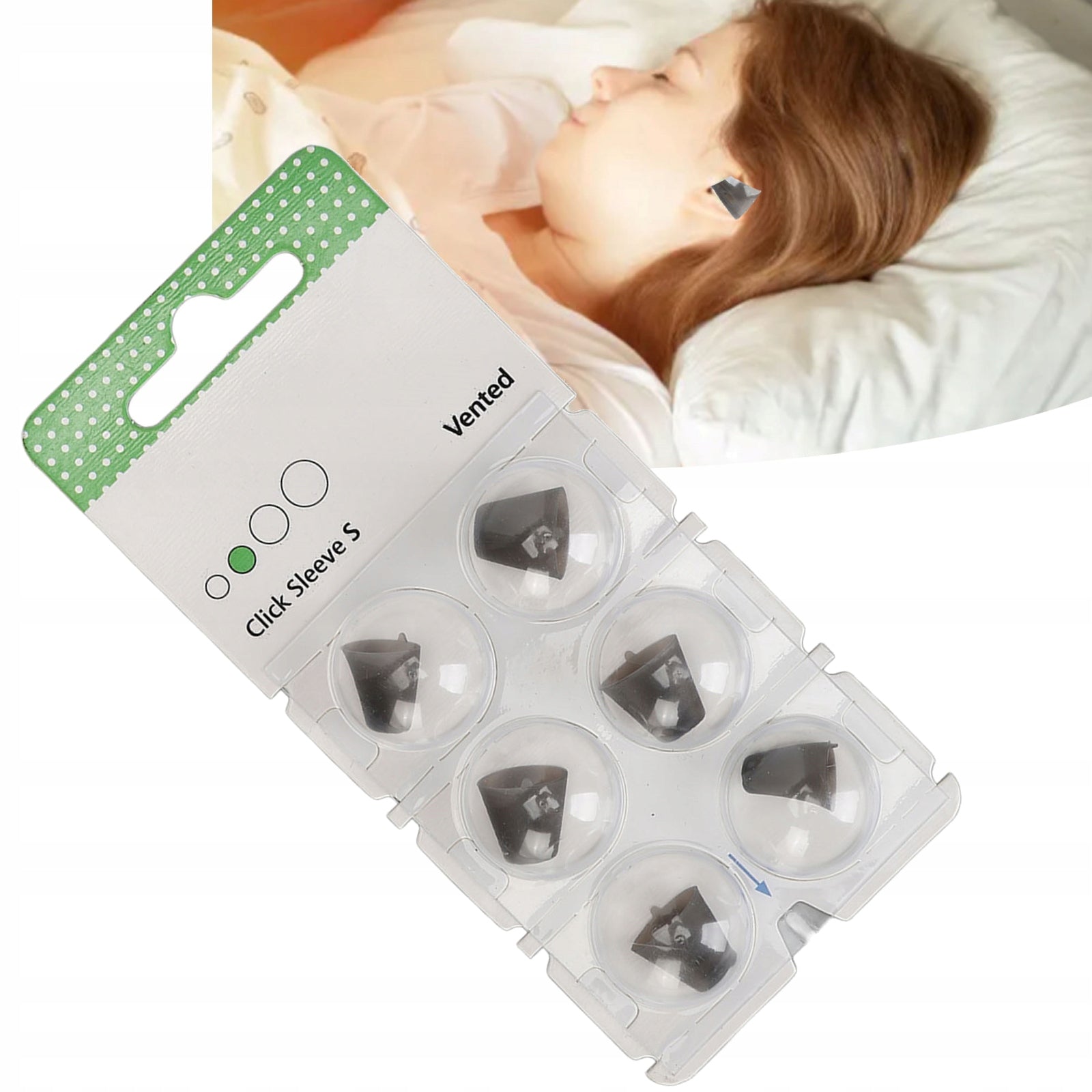CLICK SLEEVE CAPS / DOMES WITH VENTILATION FOR CAMERAS - 6 PCS. Packaging status original