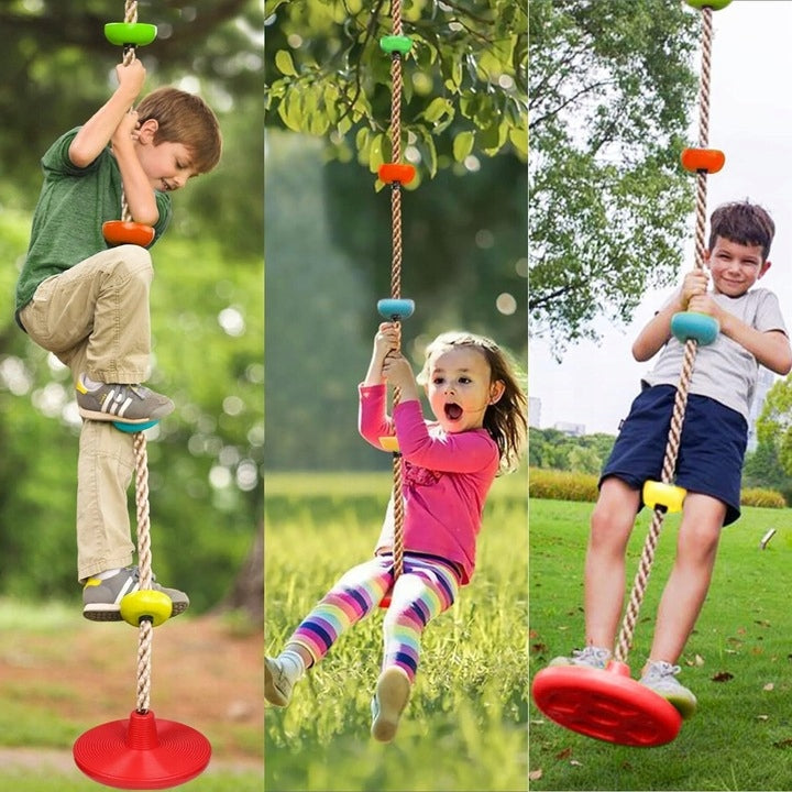 CLIMBING ROPE THICK CLIMBING ROPE 2in1 SWING 200cm 5 KNOTS DISC Brand no brand