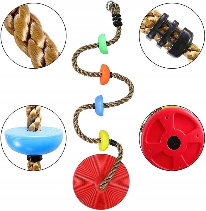 CLIMBING ROPE THICK CLIMBING ROPE 2in1 SWING 200cm 5 KNOTS DISC Manufacturer code 5906892108617