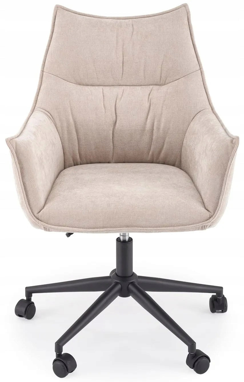 CLIO Office Chair Beige Halmar Upholstered Height Adjustable Comfort Furniture depth 64 cm
