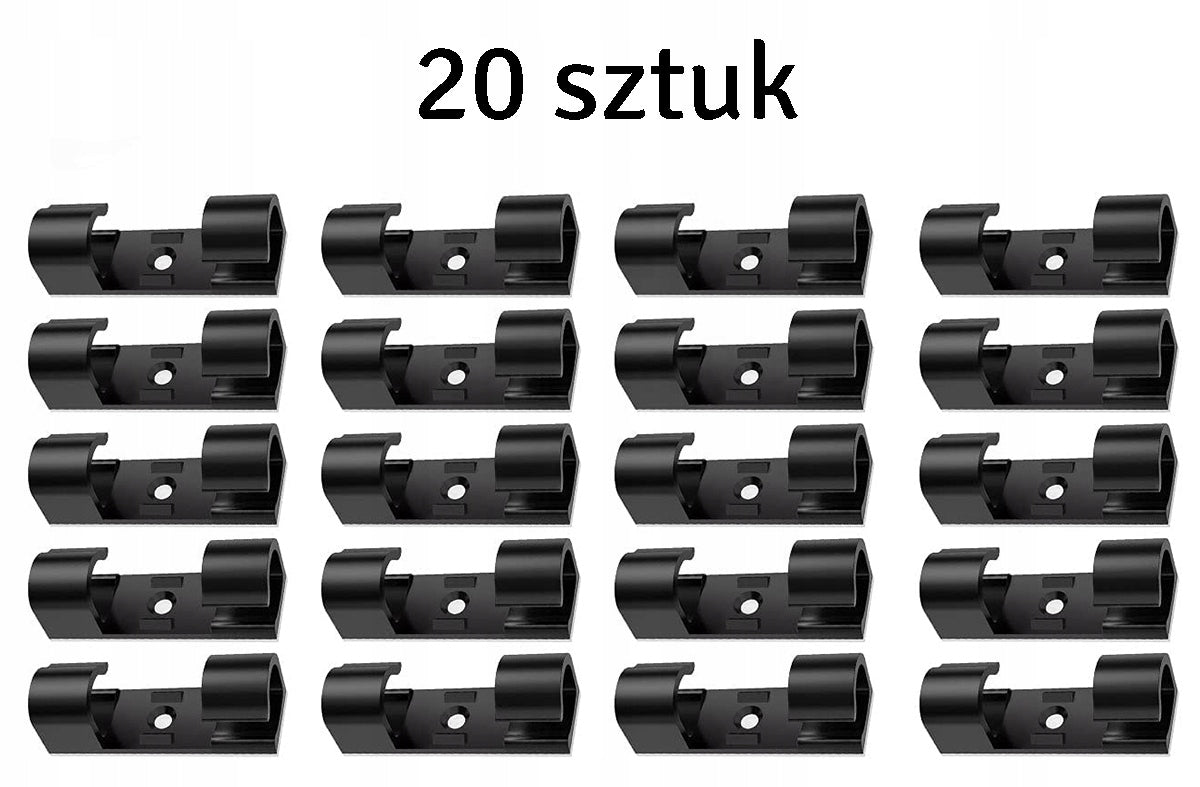 CLIP HOLDER CABLE ORGANIZER SELF-ADHESIVE WIRES SET OF 20 PIECES 3M Brand BNTrade