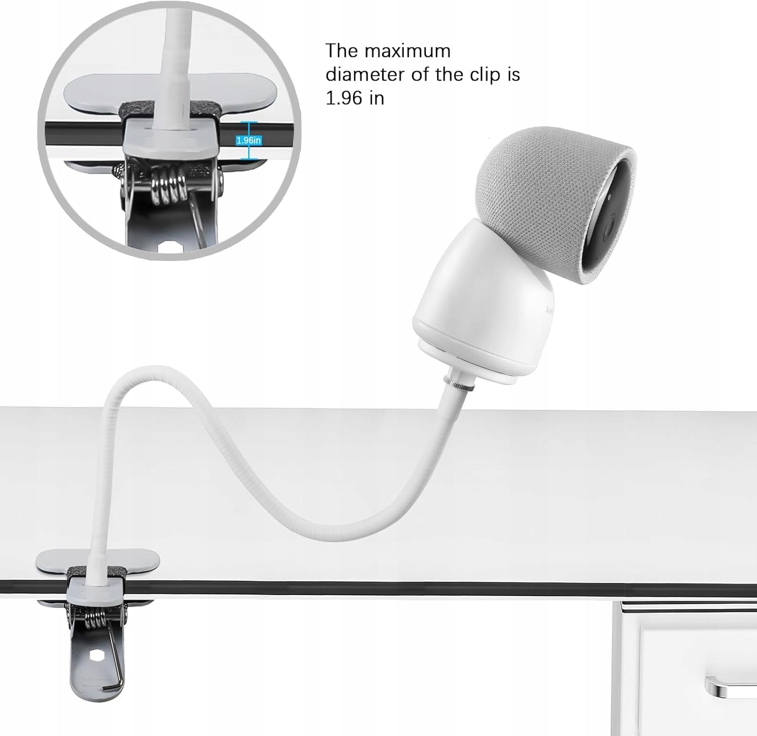 CLIP HOLDER FOR BABYPHONE CAMERA UNIVERSAL SAFETY BAND Kind breathing monitor