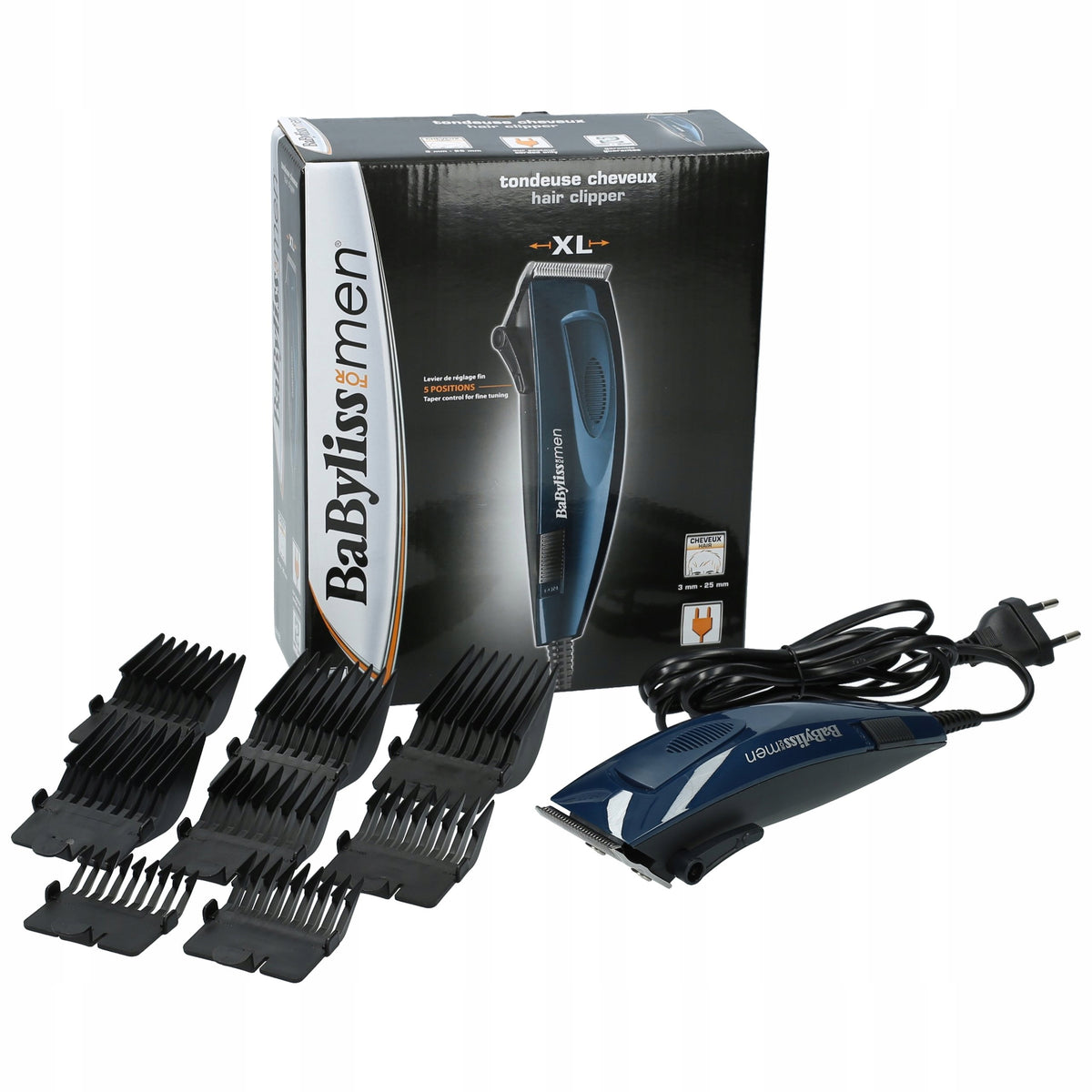 CLIPPER BABYLISS SOLID STAINLESS STEEL 8 ATTACHMENTS