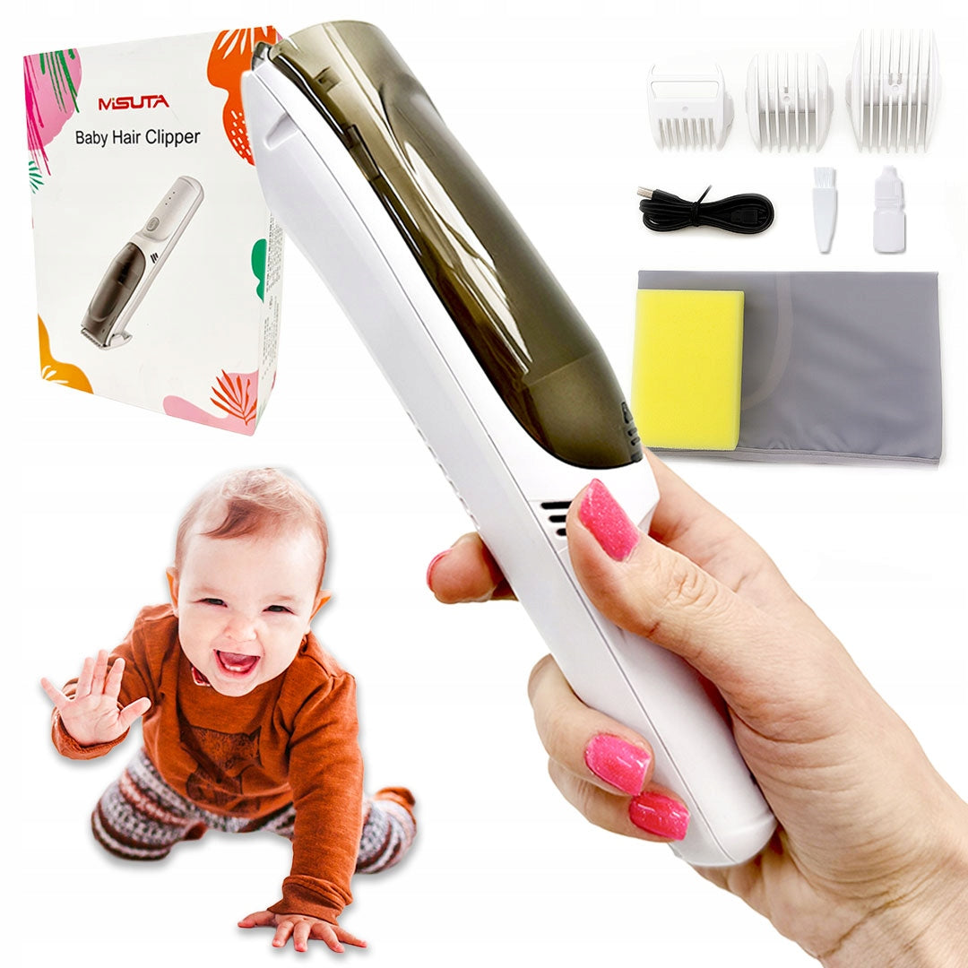 CLIPPER CHILDREN SHAVING HAIR PULLING HAIR QUIET WHITE