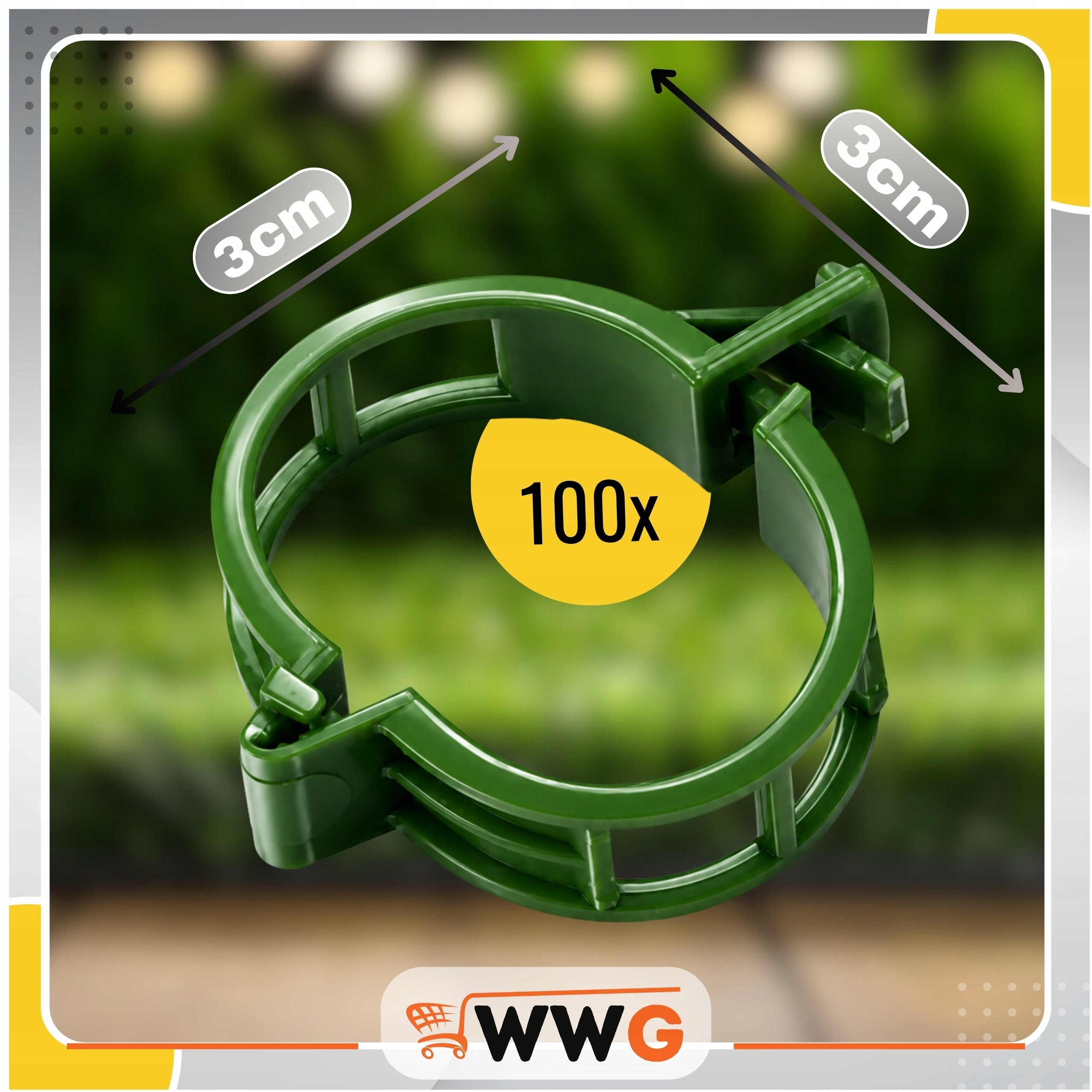 CLIPS CLASPS FOR FIXING PLANT TOMATOES SET OF 100 PCS FOR SHOOT STEMS Product weight with unit packaging 0.222 kg