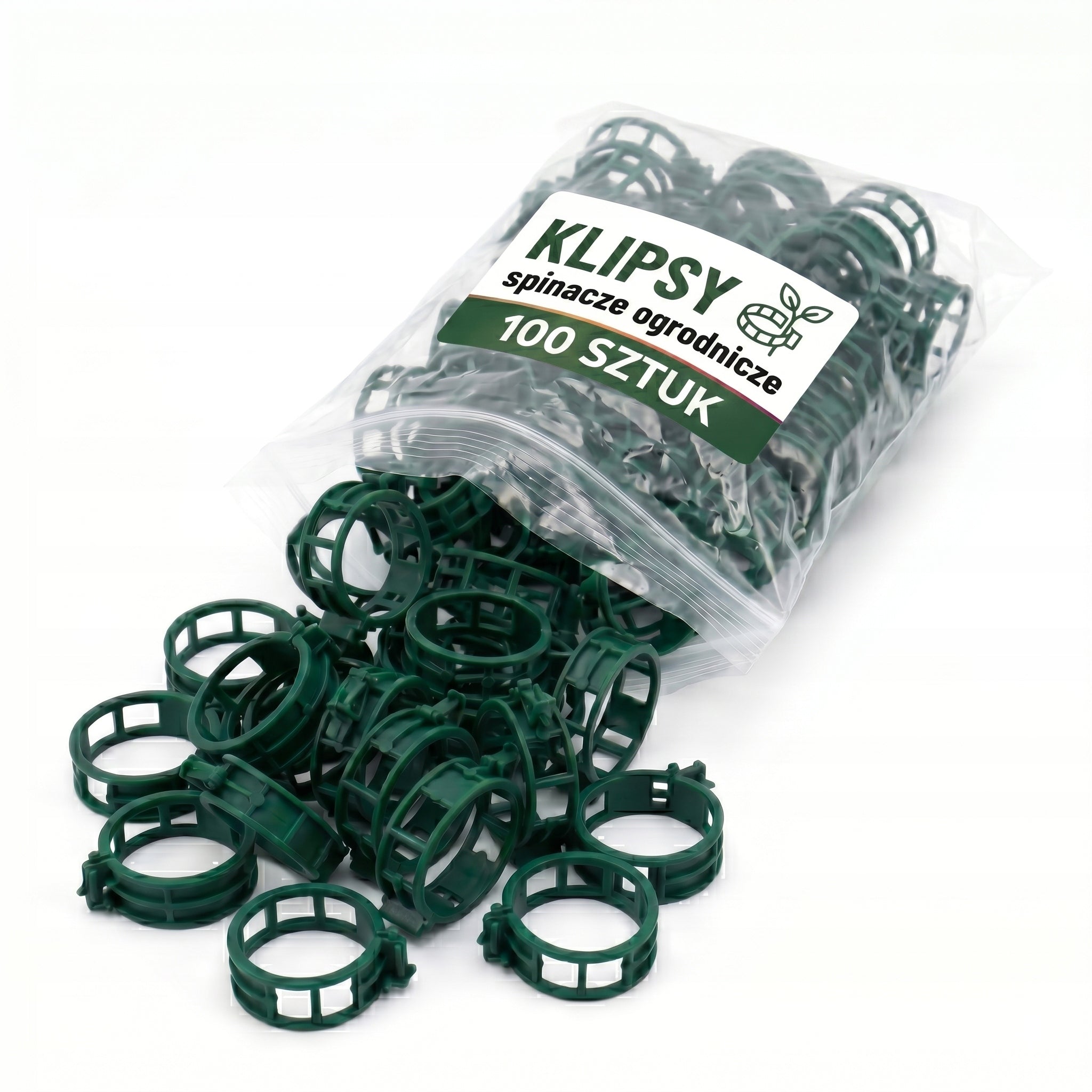CLIPS CLASPS GARDEN HANDLES TOMATO CLIPS STEMS 100 pieces Packaging status original