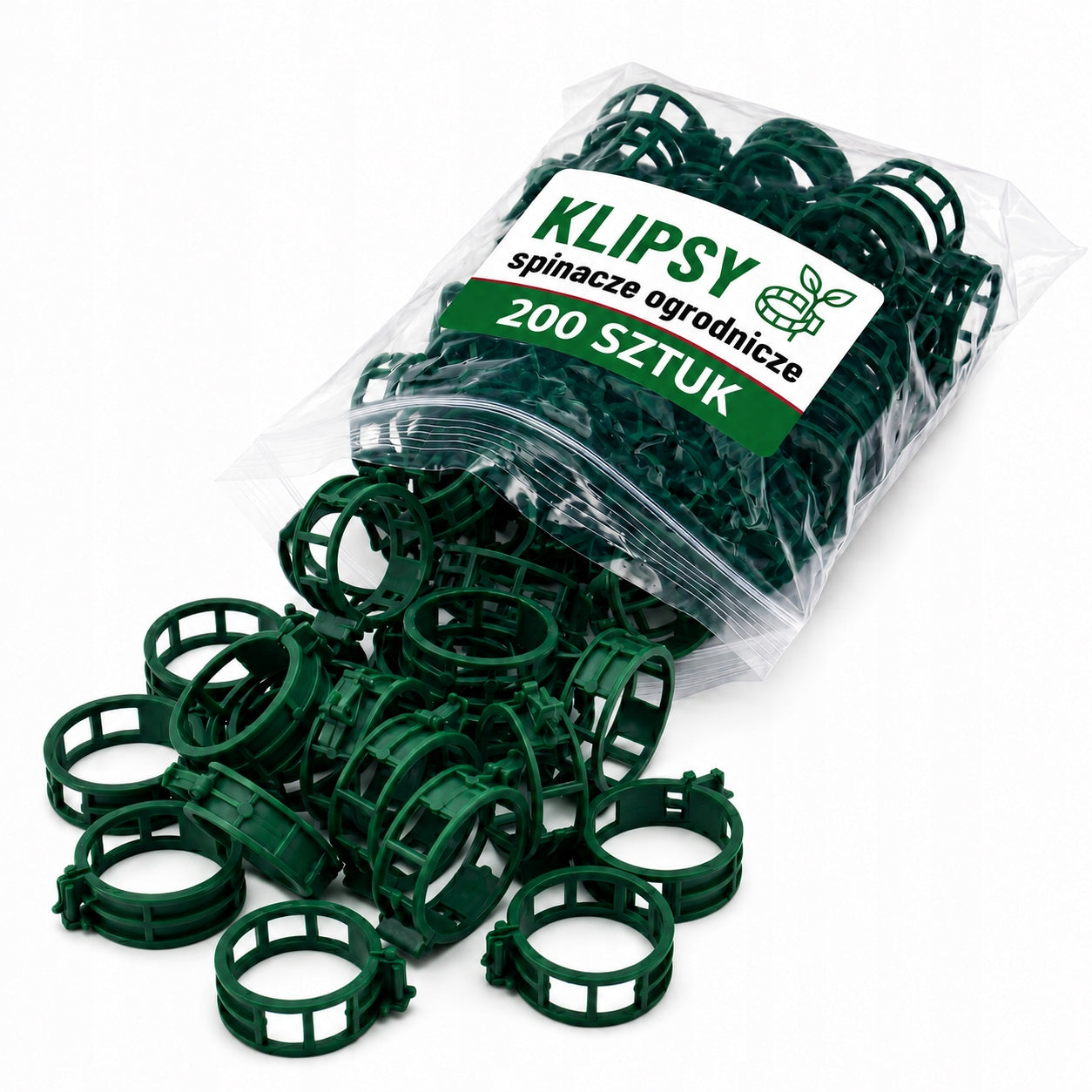 CLIPS CLASPS GARDEN HANDLES TOMATO CLIPS STEMS 200 pieces Packaging status original