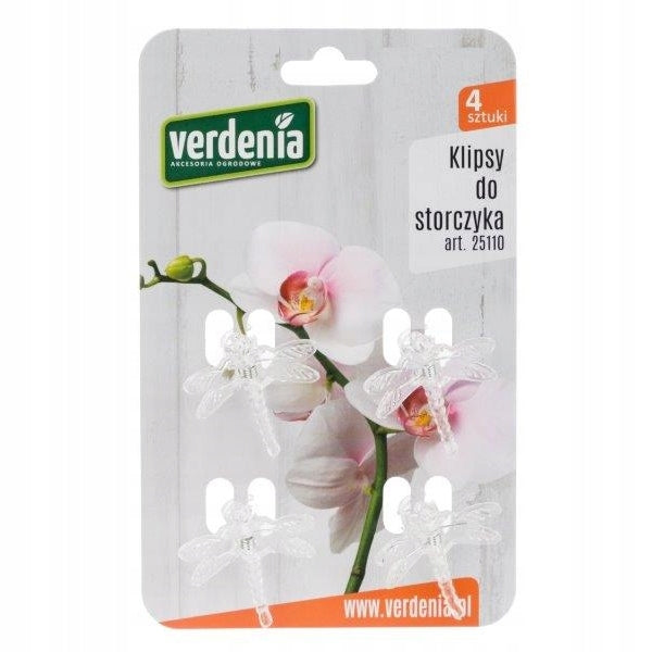 CLIPS FOR DRAGONFLY ORCHIDS, 4 pieces, white CLIPS EAN (GTIN) 5902869251126