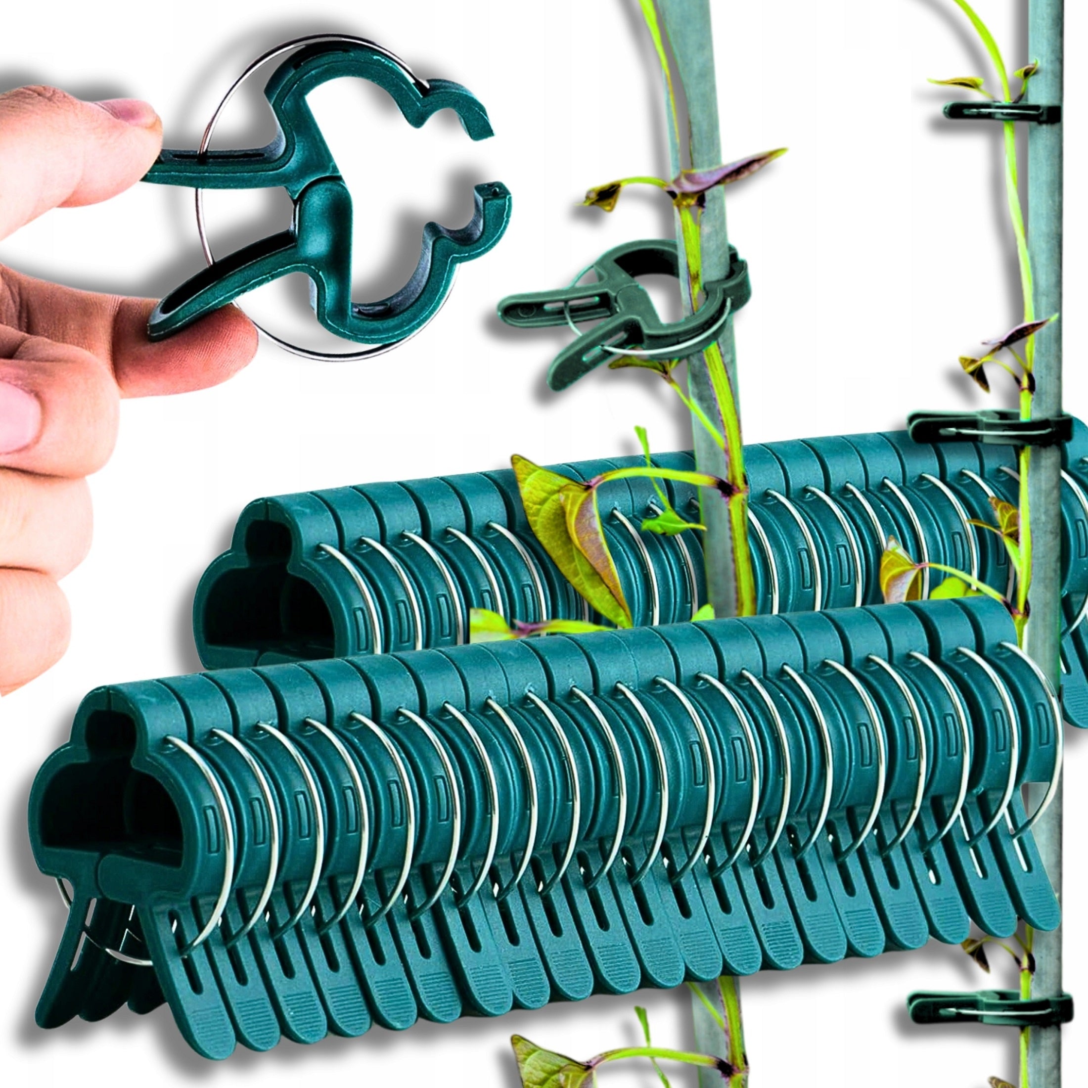 CLIPS FOR FIXING SHOOT STEM PLANTS GARDEN PAPER CLIPS 20PCS/KPL