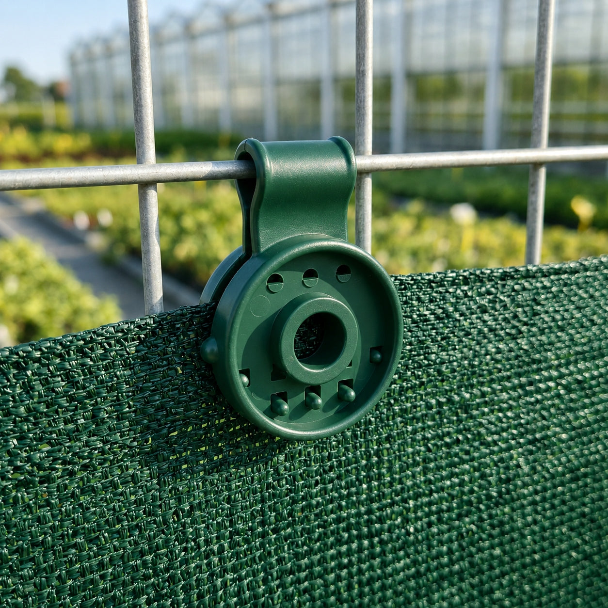 CLIPS FOR SHADING MESH MOUNTING CLAMPS GREEN 50 PCS Length 0.105 m