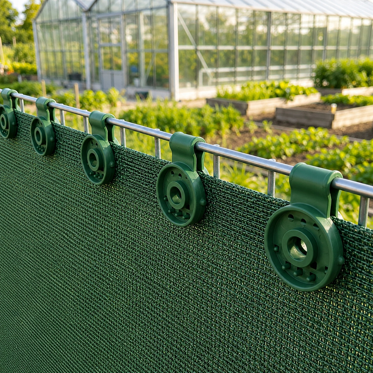 CLIPS FOR SHADING MESH MOUNTING CLAMPS GREEN 50 PCS Manufacturer code SPINKI DO SIATKI CIENIUJĄCEJ ZACZEPY Mensen