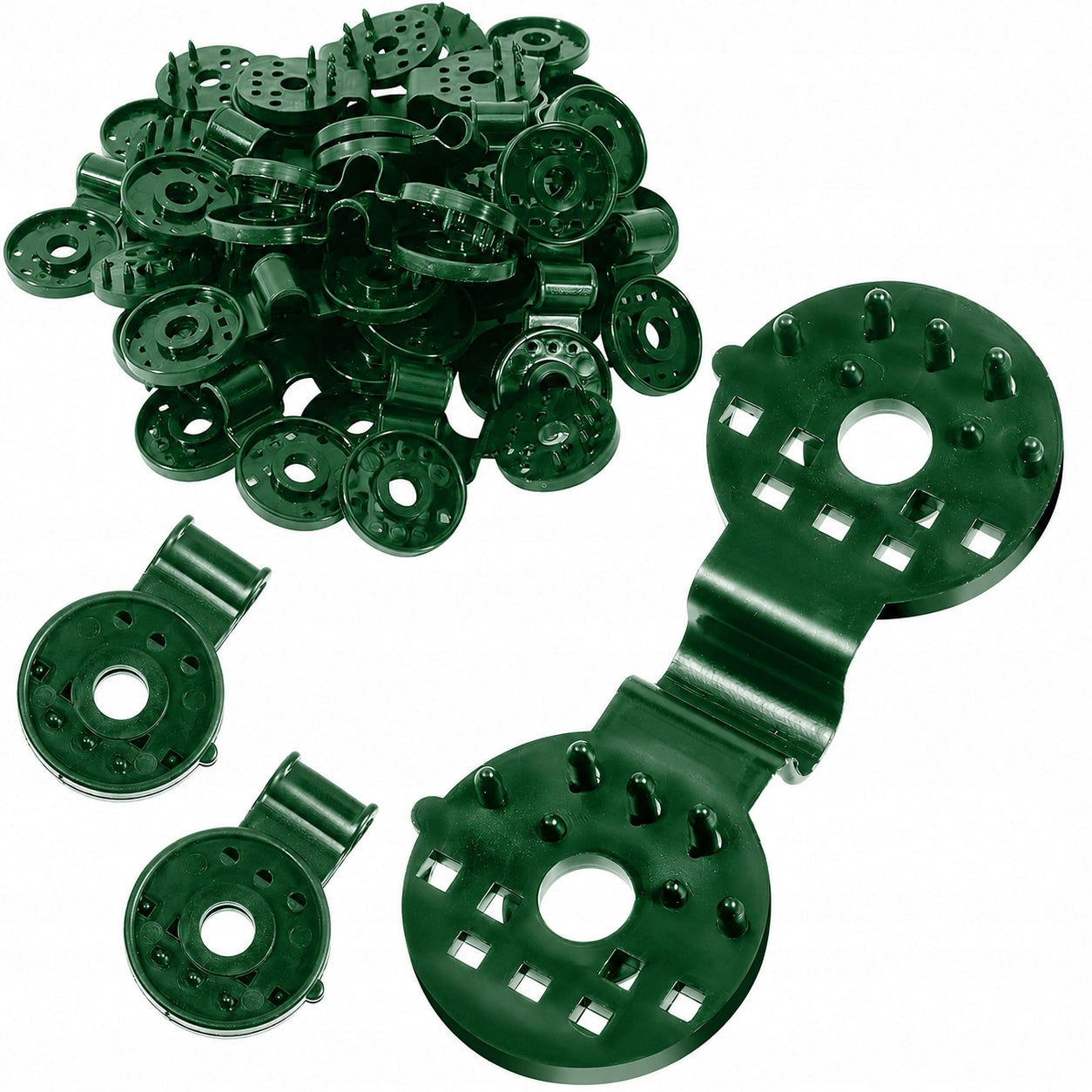 CLIPS FOR SHADING MESH MOUNTING CLAMPS GREEN 50 PCS Packaging status original