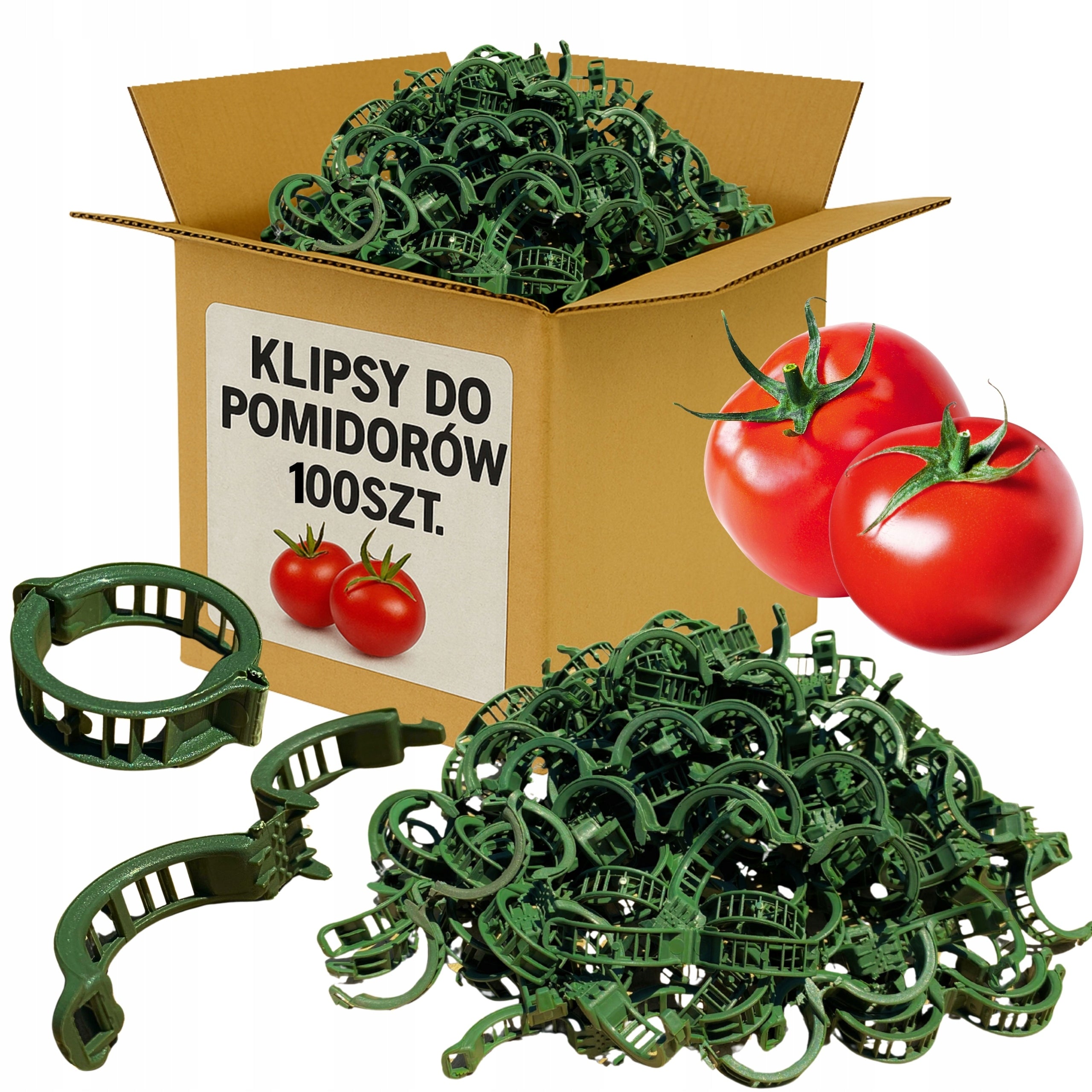 CLIPS FOR TOMATOES CLASPS HOLDER CLIPS FOR BEAN STEMS SHOOTS 100 PIECES