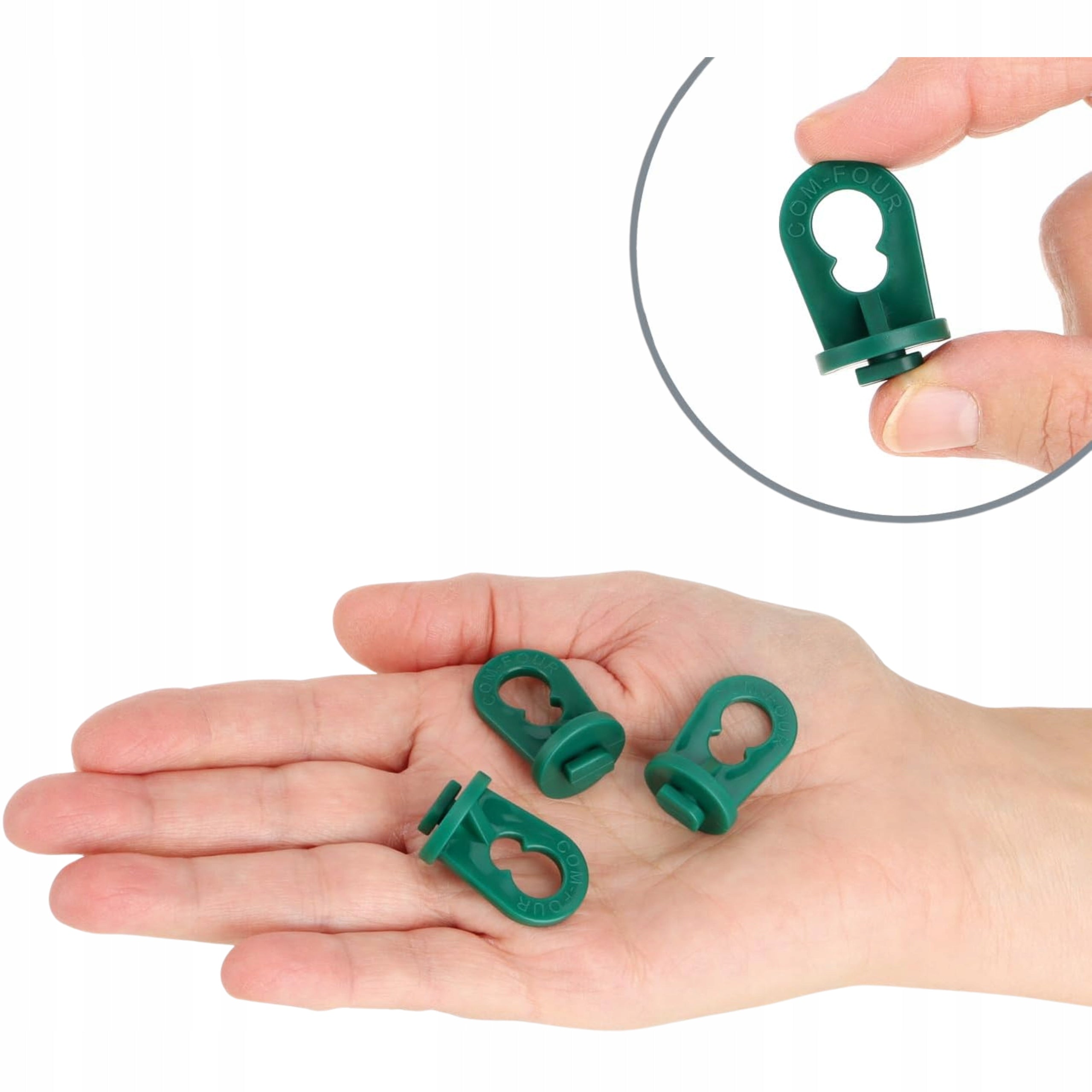 CLIPS HANDLES FOR GREENHOUSE HANGING SET OF 100 PIECES Product width 2 cm
