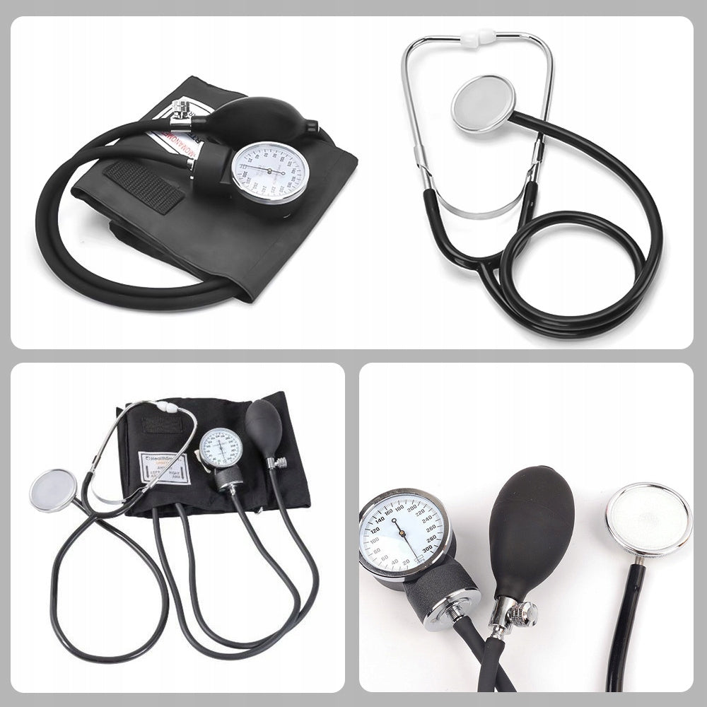 CLOCK BLOOD PRESSURE MONITOR OPTIMUM STETHOSCOPE MECHANICAL CUFF ARM SET Brand no brand