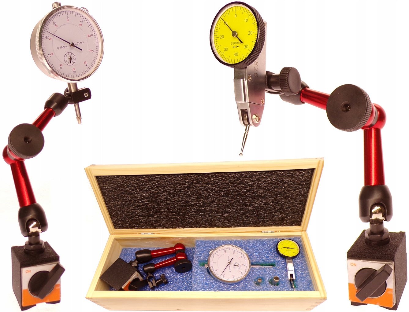 CLOCK SENSOR + DIATEST + TRIPOD HOLDER MAGNETIC BASE MINI