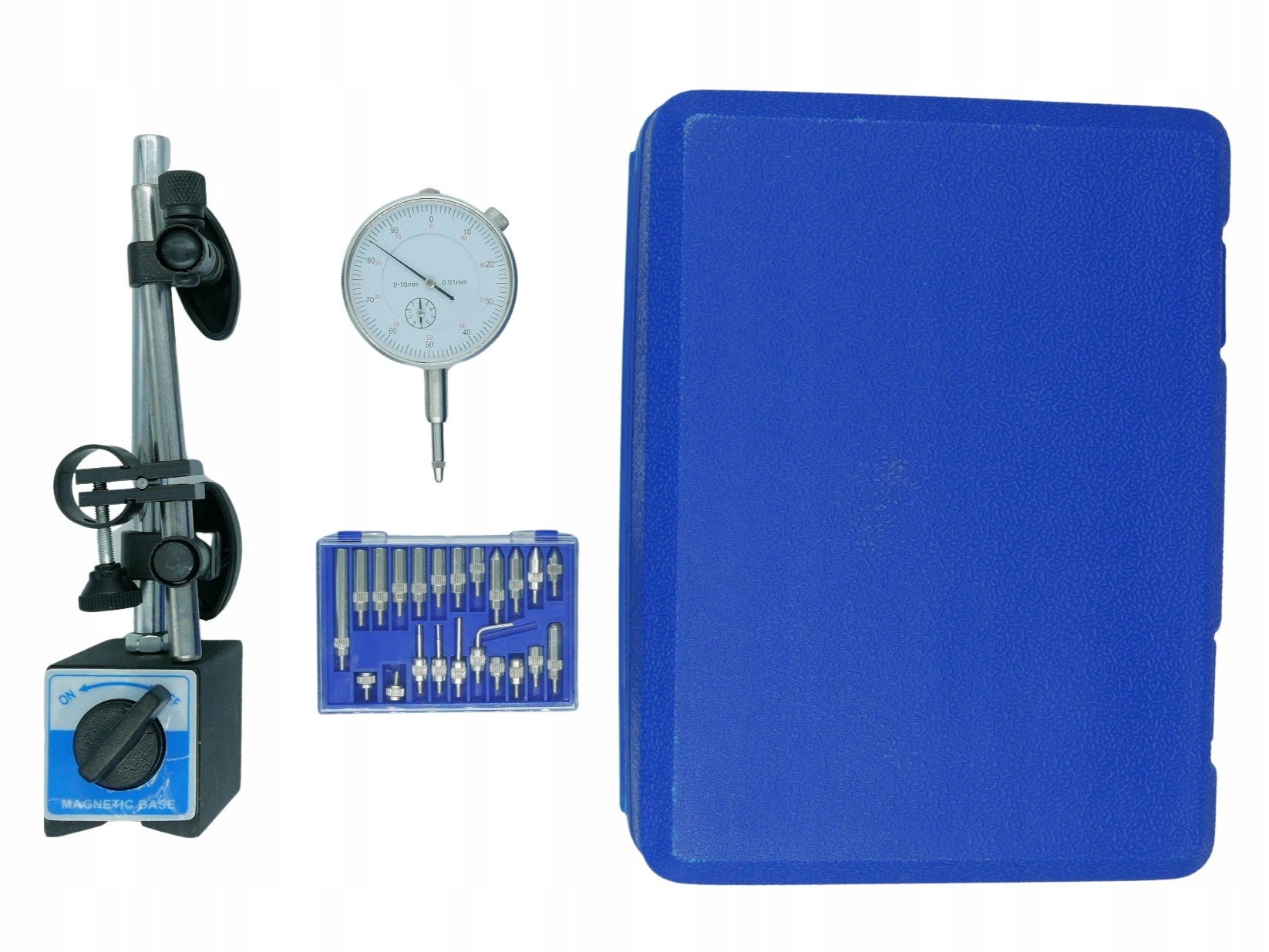 CLOCK SENSOR + TRIPOD FOR CHECKING THE BEATING OF DISCS WITH TIPS IN THE CASE