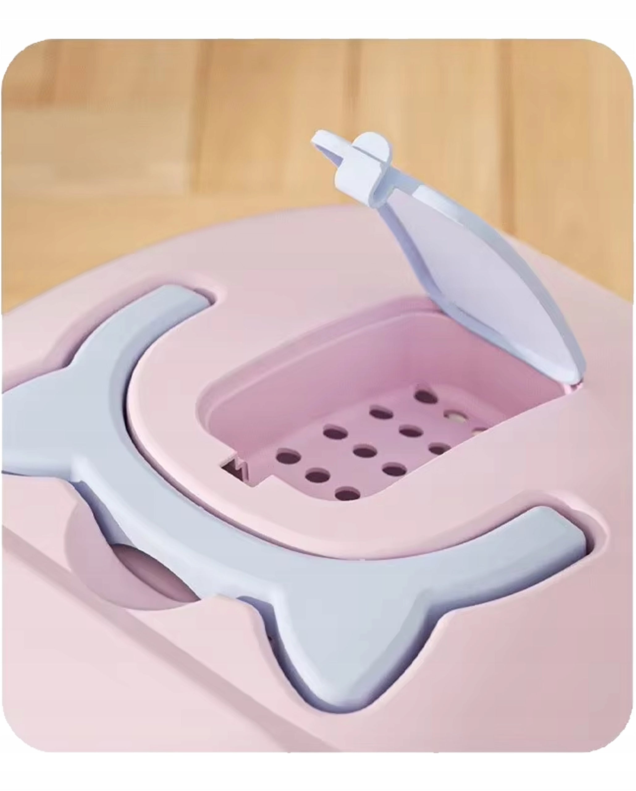 CLOSED CAT LITTER BOX with filter and spatula Model KDK-11-R