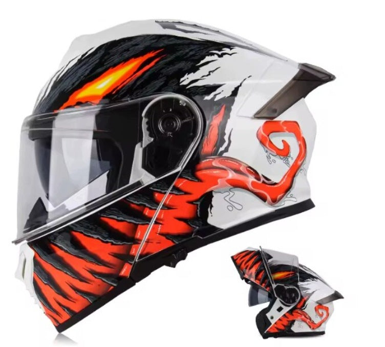 CLOSED MOTORCYCLE HELMET WITH VISOR SIZE L